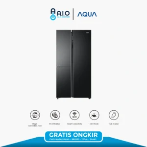 AQUA KULKAS SIDE BY SIDE 598 | AQR IG685AMT(GB)