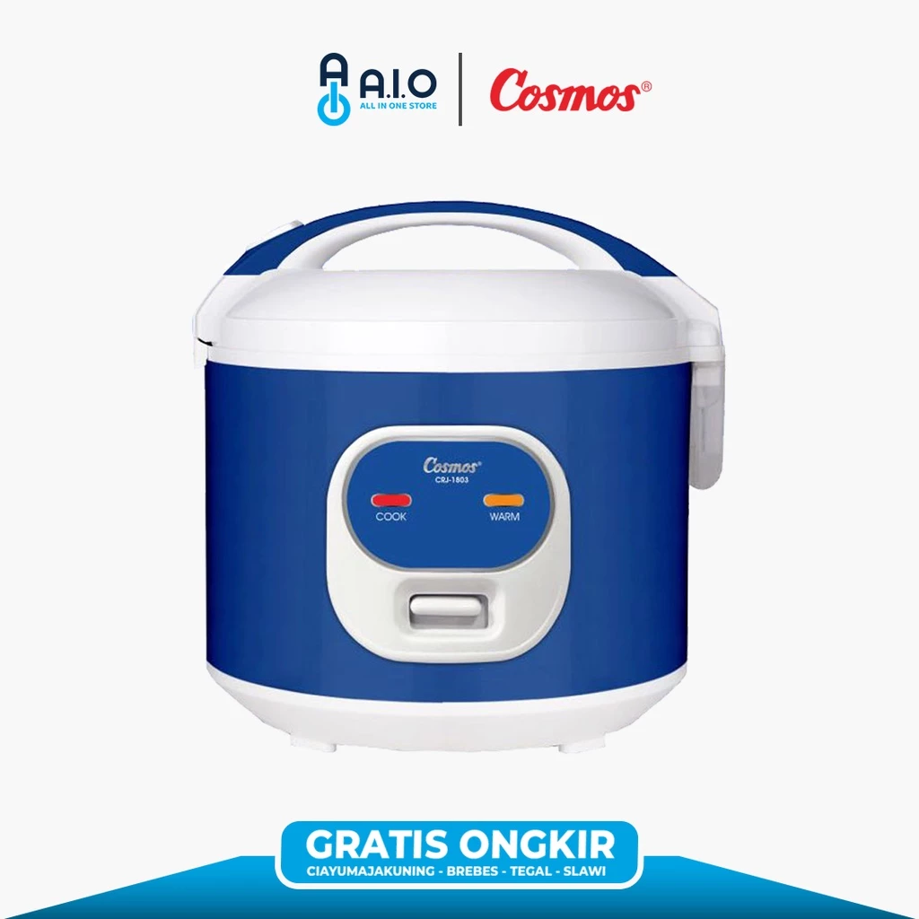 Takaran Air Memasak Nasi dengan Jari Supaya Hasilnya Pulen 3 COSMOS RICE COOKER CRJ-1803