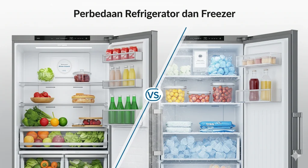 Perbedaan Refrigerator dan Freezer