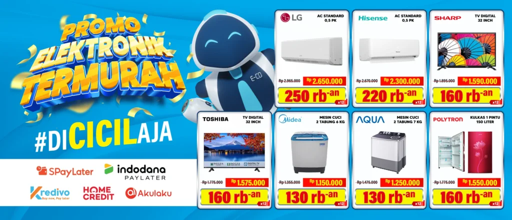 Promo Belanja Elektronik Termurah y Banner AIO Store