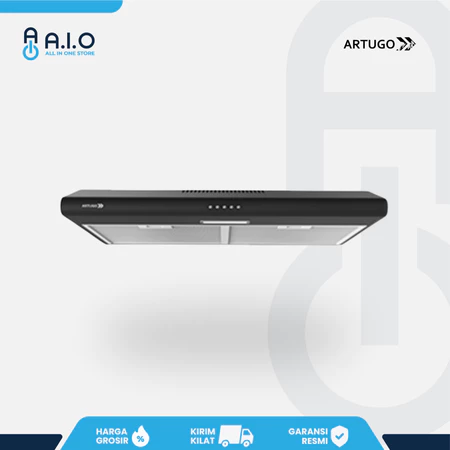 Rekomendasi Cooker Hood Harga 1 Jutaan Terbaik yang Wajib Kamu Miliki! 4 ARTUGO - COOKER HOOD - AX 7101SB