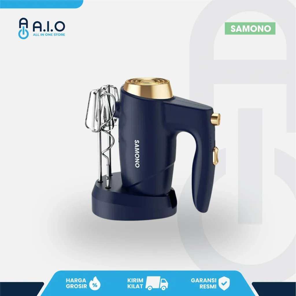 Hand Mixer Samono 200 Watt SW THMB200 Kuat, Ringkas, Cocok untuk Hobi Baking 1 THMB200