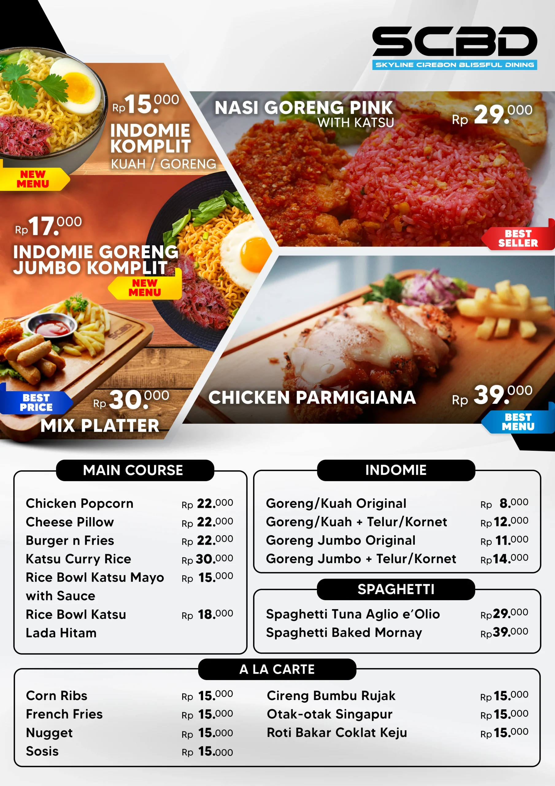 UPDATE MENU SCBD DEPAN