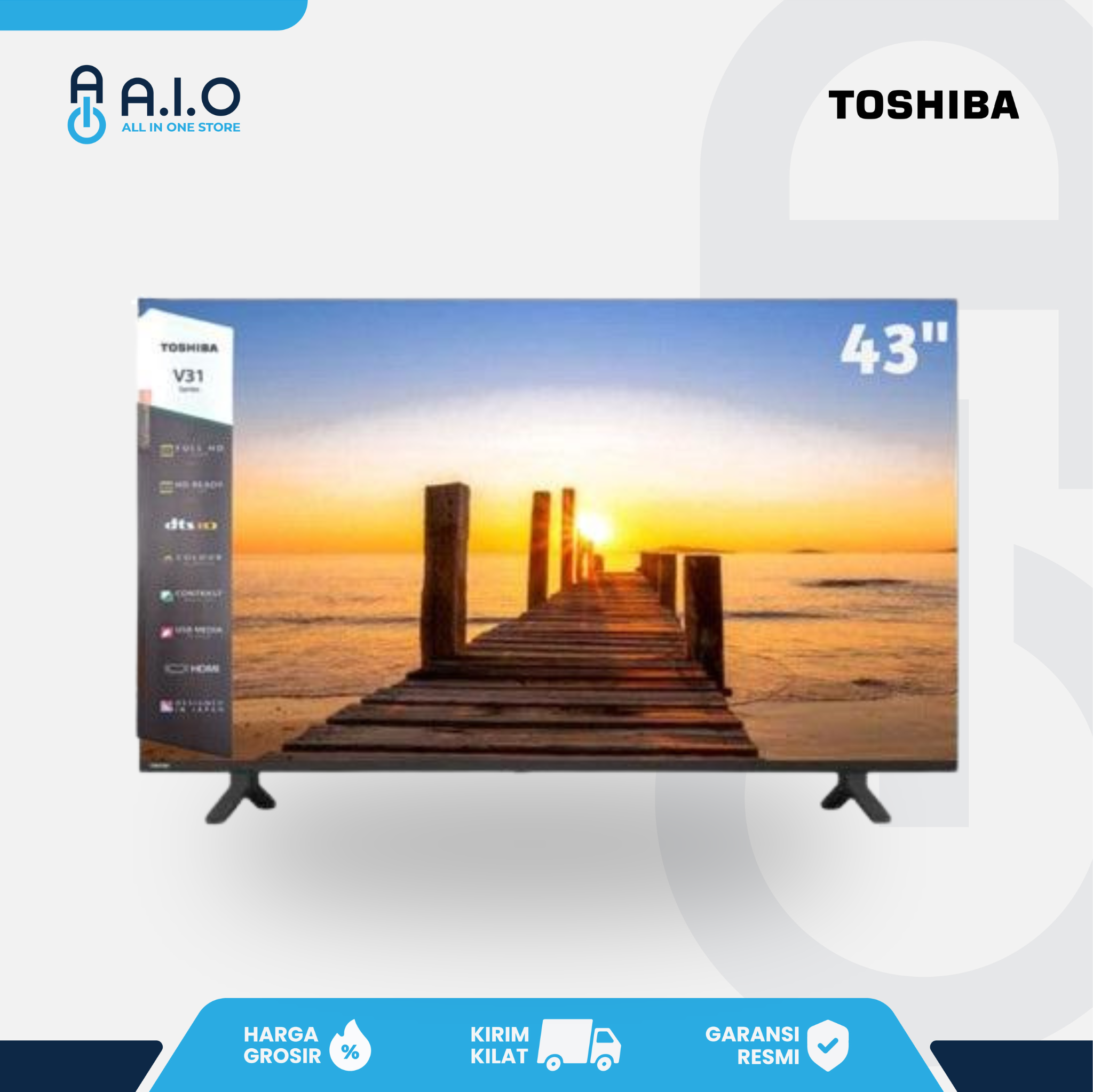TOSHIBA TVMI - TV SMART 43" - 43V31LP 1 43V31LP