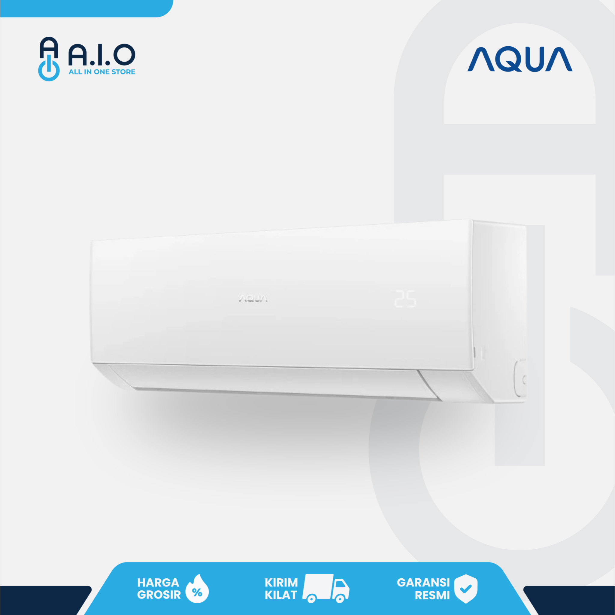 AQUA - AC SPLIT STANDARD 0.5 PK - AQA KCR5FQB(L) 5 AQA KCR5FQB(L)