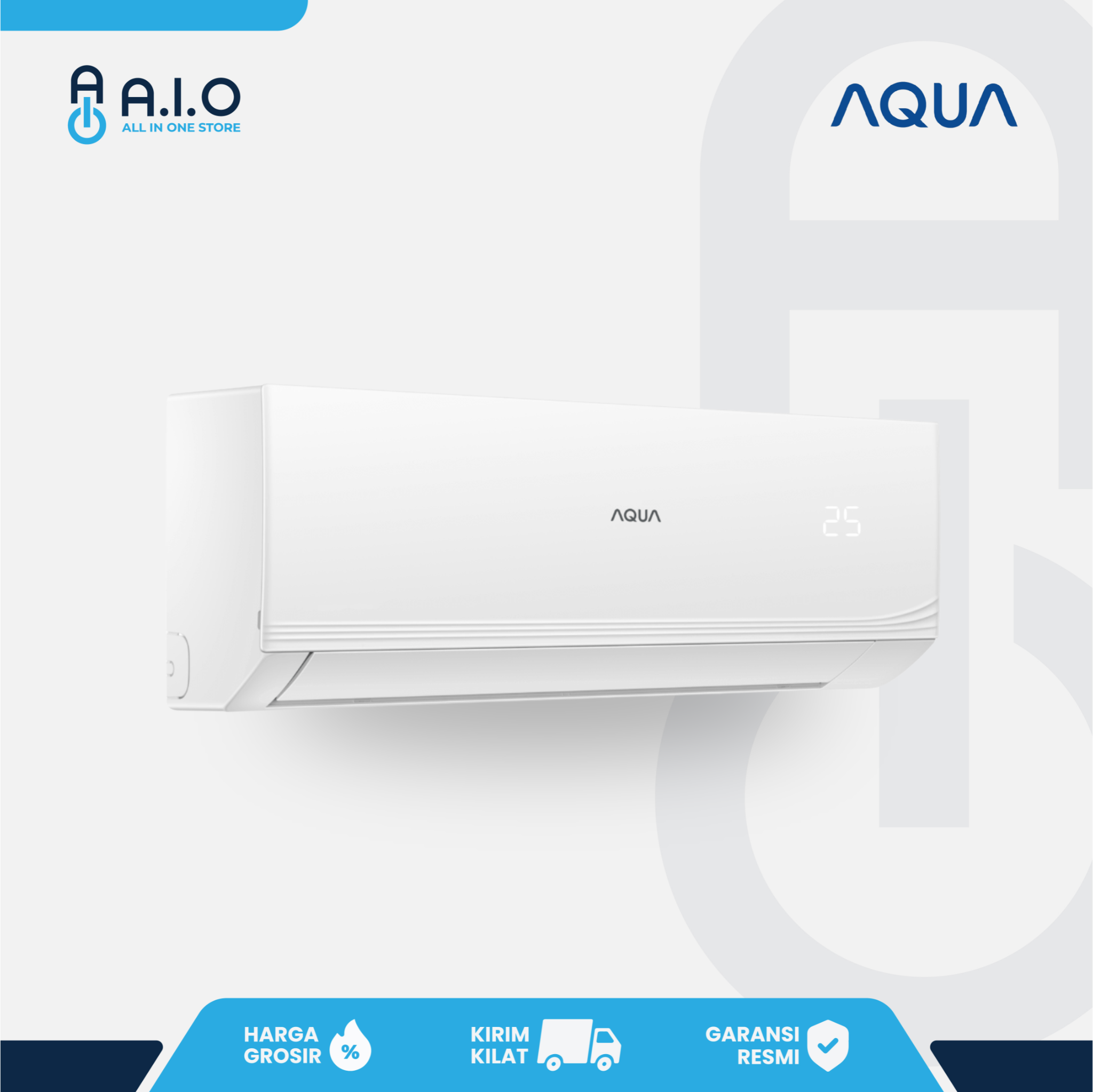 AQUA - AC SPLIT STANDARD 0.5 PK - AQA KCR5FQB(L) 4 AQUA - AC SPLIT STANDARD 0.5 PK - AQA KCR5FQB(L) - Gambar 3