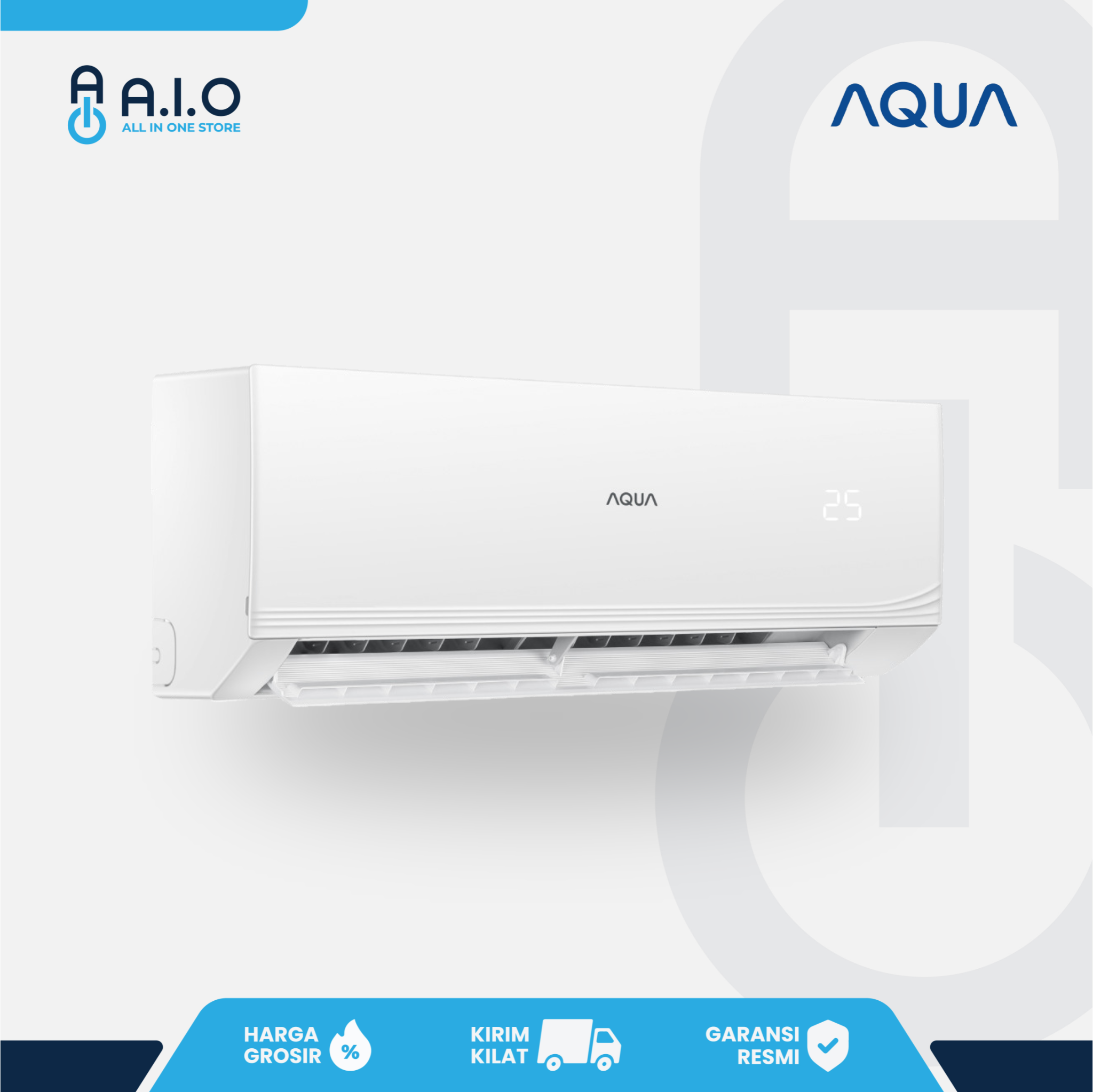 AQUA - AC SPLIT STANDARD 1 PK - AQA KCR9FQB(L) 4 AQUA - AC SPLIT STANDARD 1 PK - AQA KCR9FQB(L)