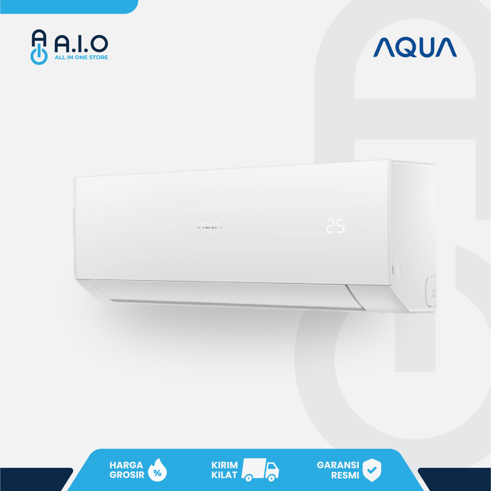 AQUA - AC SPLIT STANDARD 1.5 PK - AQA KCR12FQA(L) 3 AQUA - AC SPLIT STANDARD 1.5 PK - AQA KCR12FQA(L) - Gambar 2