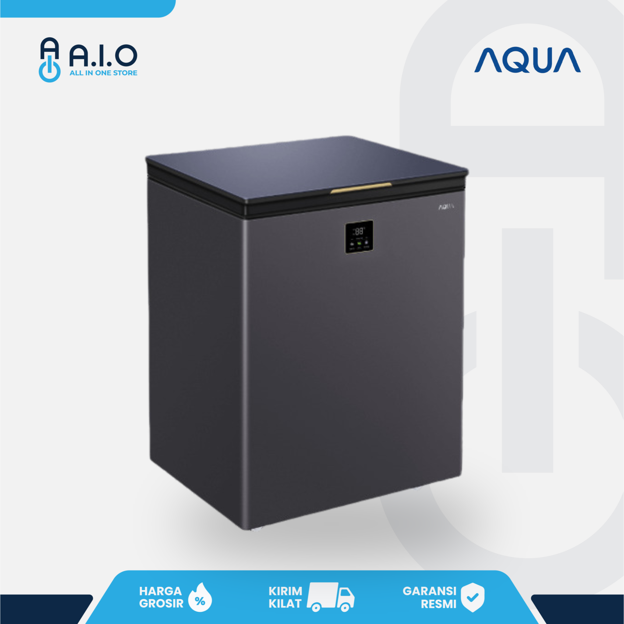 AQUA - CHEST FREEZER 1 PINTU 142 L - AQF 150DF 4 AQUA - CHEST FREEZER 1 PINTU 142 L - AQF 150DF - Gambar 3