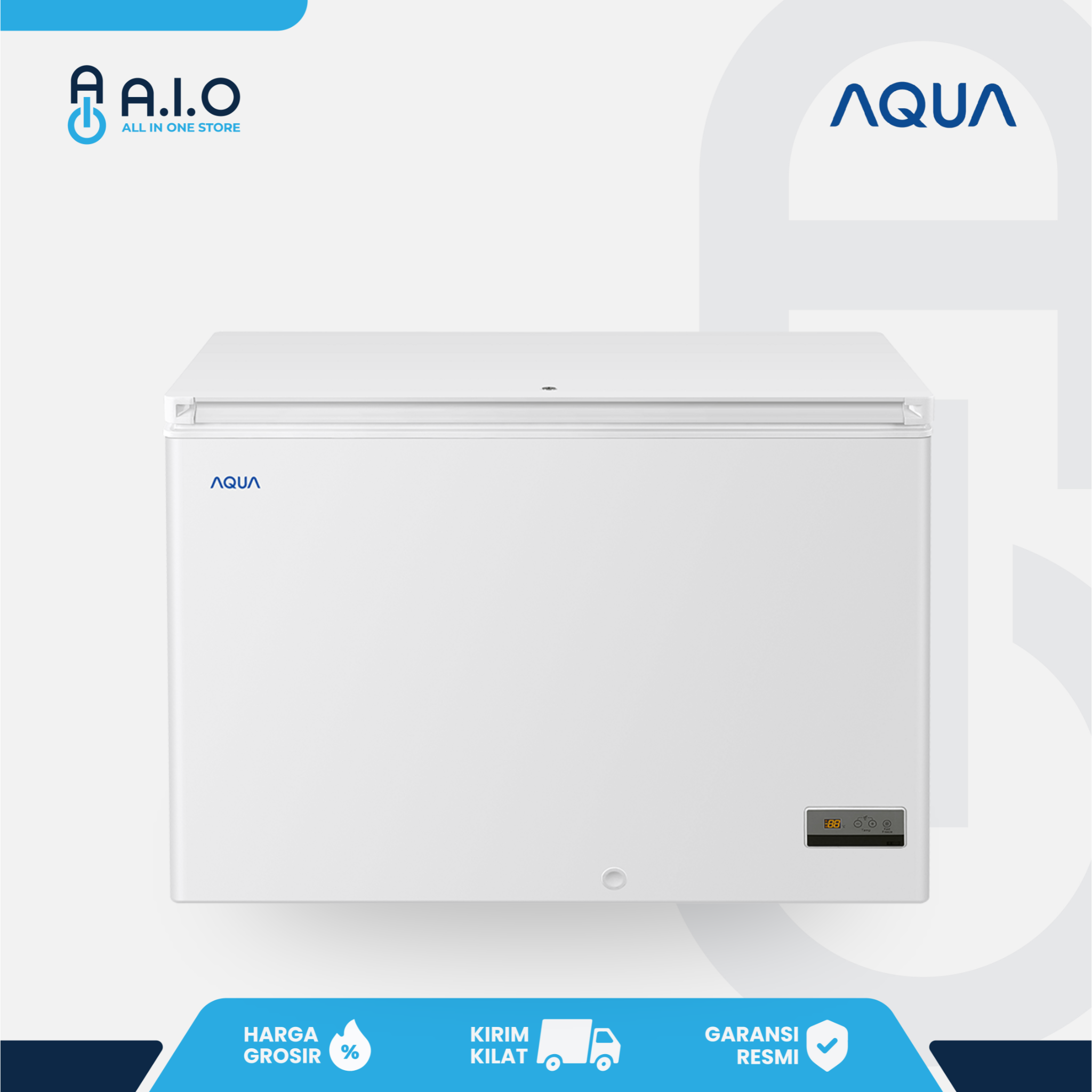 AQUA - CHEST FREEZER 1 PINTU 306 L - AQF 320EC 1 AQF 320EC