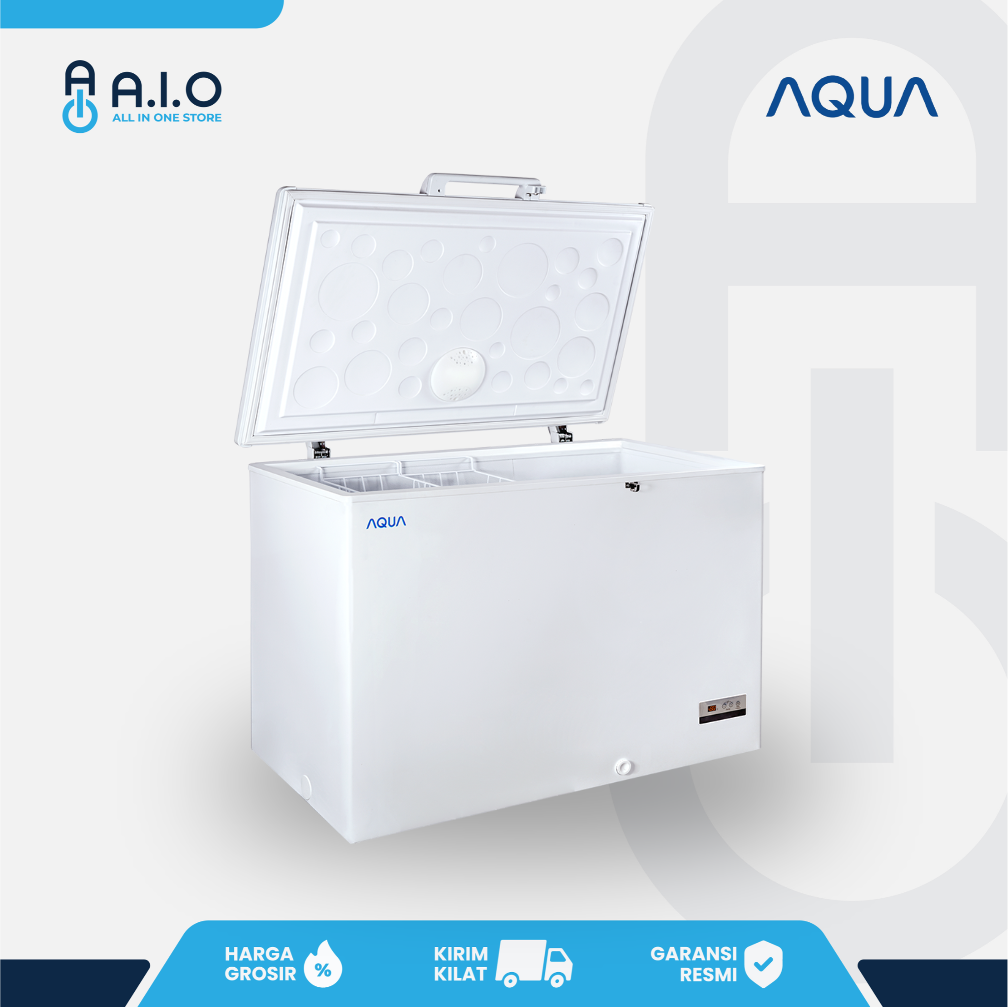 AQUA - CHEST FREEZER 1 PINTU 306 L - AQF 320EC 3 AQUA - CHEST FREEZER 1 PINTU 306 L - AQF 320EC - Gambar 2