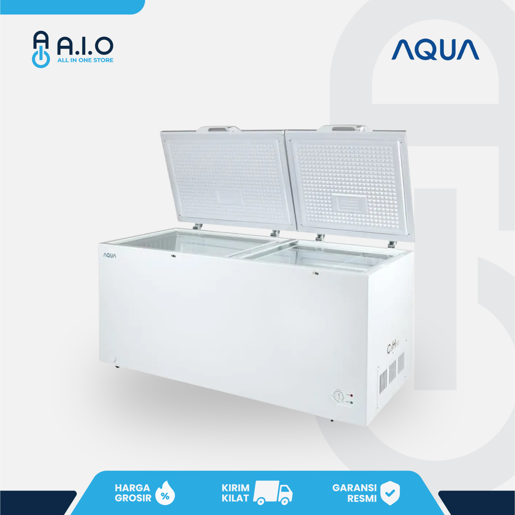 AQUA - CHEST FREEZER 2 PINTU 519 L - AQF 550EC 3 AQUA - CHEST FREEZER 2 PINTU 519 L - AQF 550EC - Gambar 2