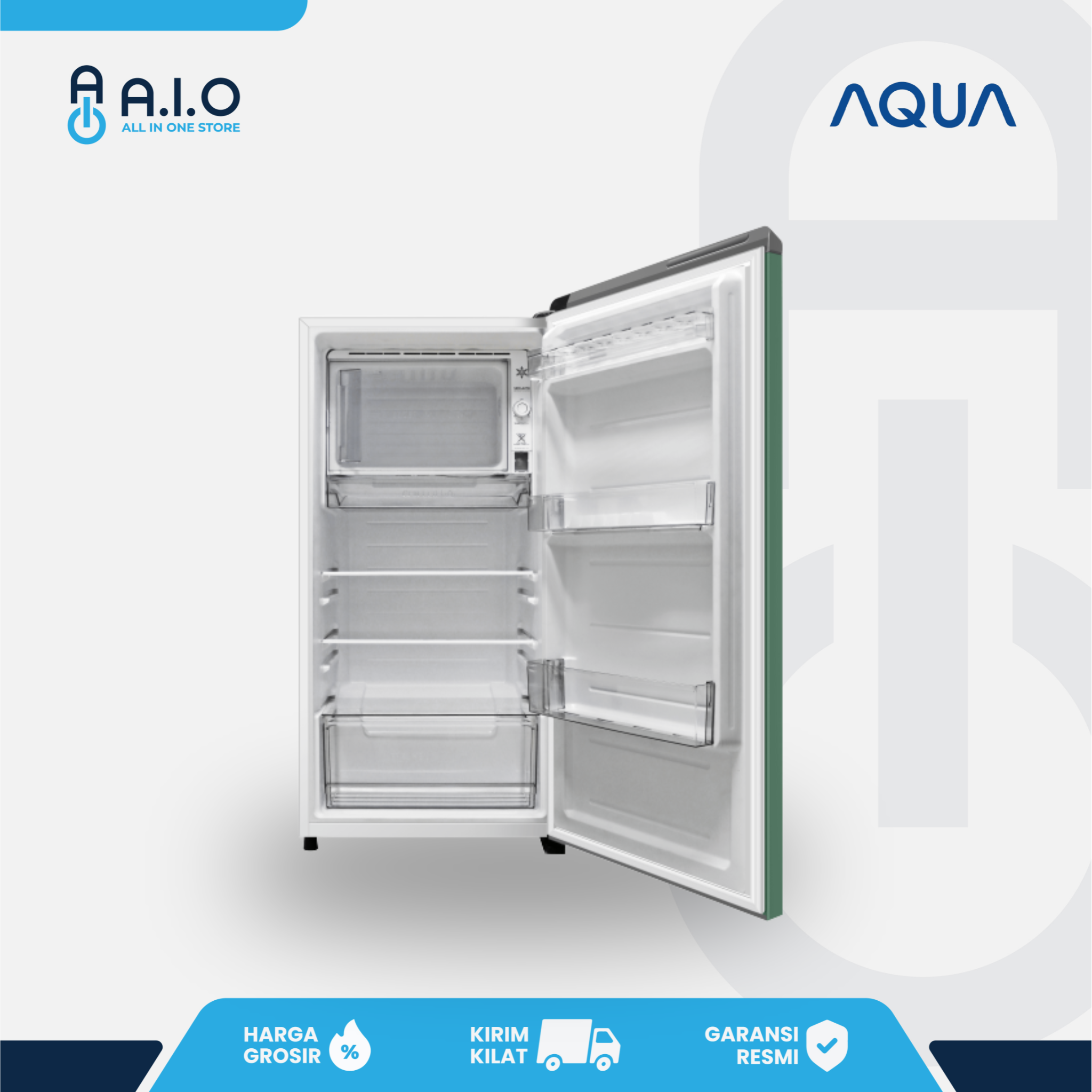 AQUA - KULKAS 1 PINTU 145 L - AQR D185(MME) 5 AQUA - KULKAS 1 PINTU 145 L - AQR D185(MME) - Gambar 4