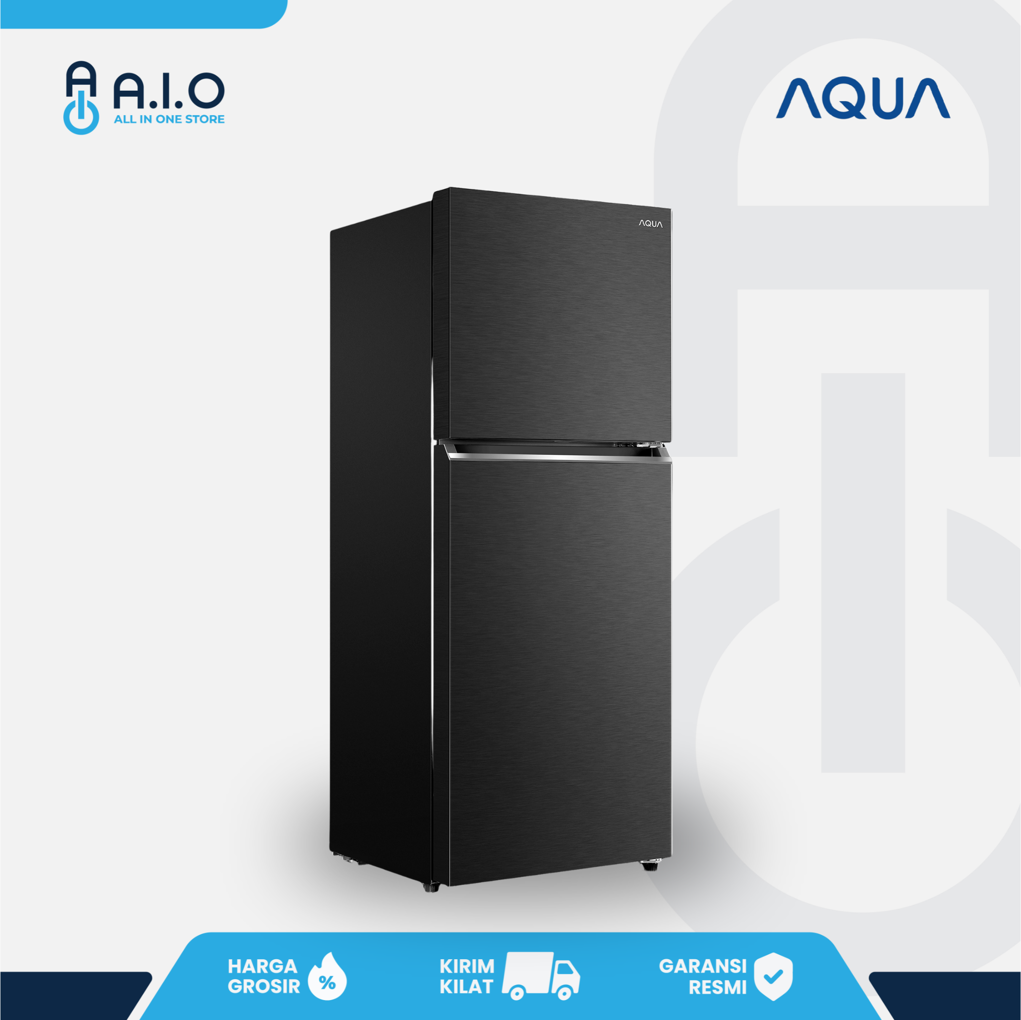AQUA - KULKAS 2 PINTU 205 L - AQR DTM265CBP(DS) 4 AQUA - KULKAS 2 PINTU 205 L - AQR DTM265CBP(DS) - Gambar 3