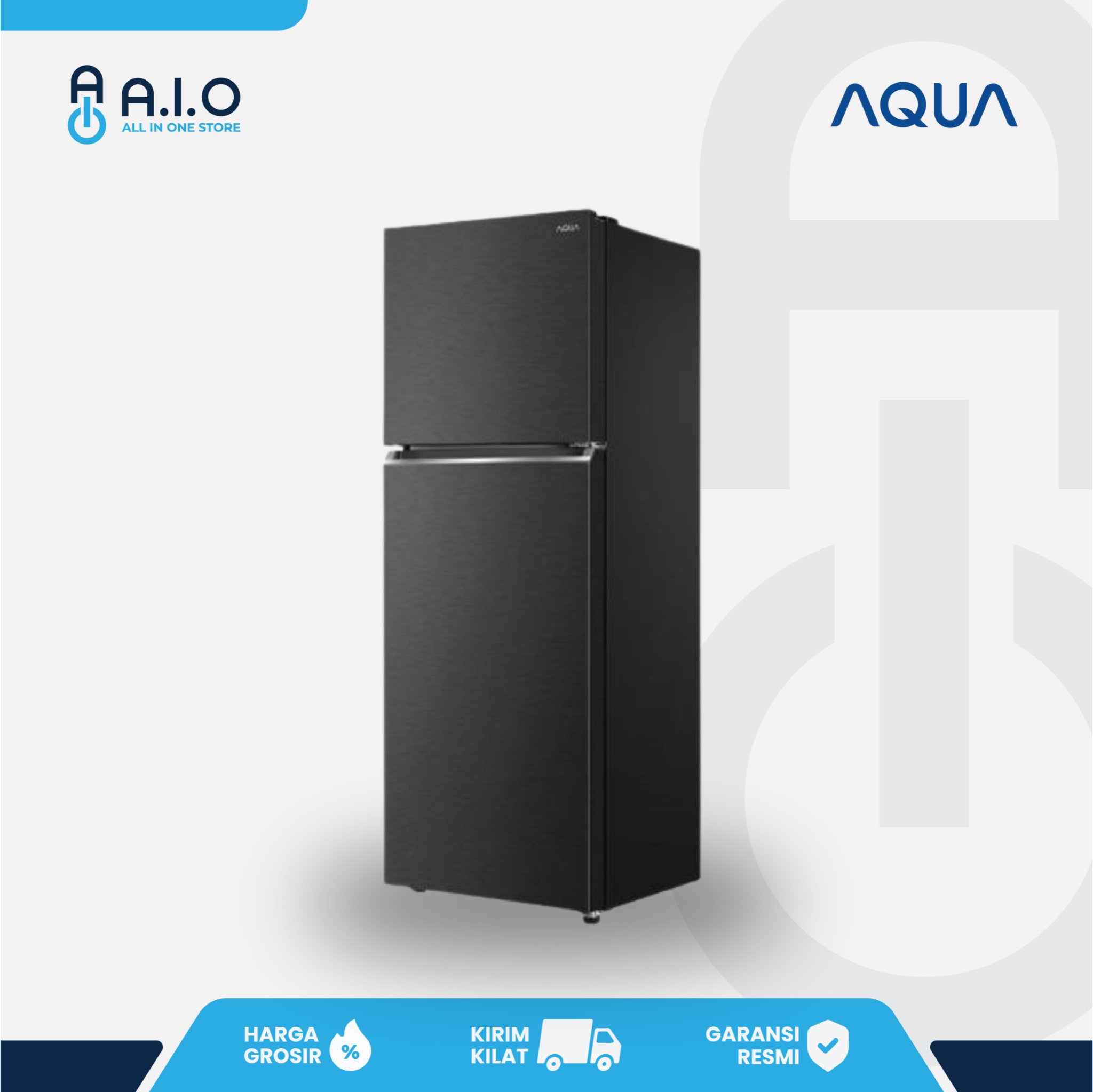 AQUA - KULKAS 2 PINTU 225 L - AQR DTM285CBP(DS) 3 AQUA - KULKAS 2 PINTU 225 L - AQR DTM285CBP(DS) - Gambar 2