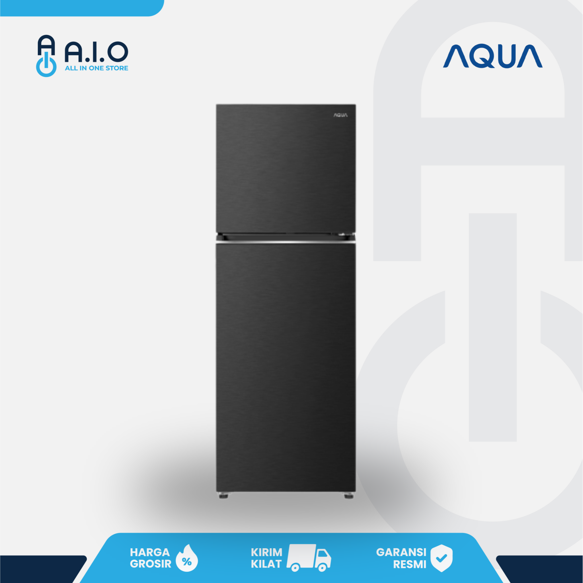 AQUA - KULKAS 2 PINTU 225 L - AQR DTM285CBP(DS) 4 AQUA - KULKAS 2 PINTU 225 L - AQR DTM285CBP(DS) - Gambar 3