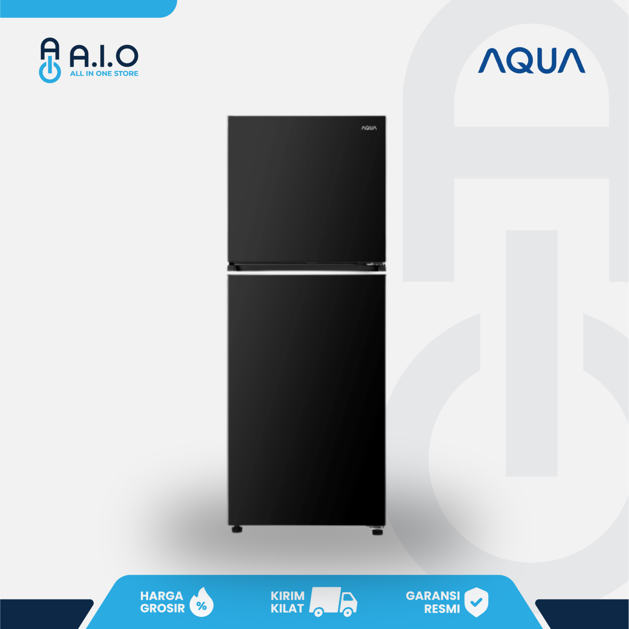 AQUA - KULKAS 2 PINTU INVERTER 205 L - AQR-DTM265RAP(FB) 1 AQR-DTM265RAP(FB)