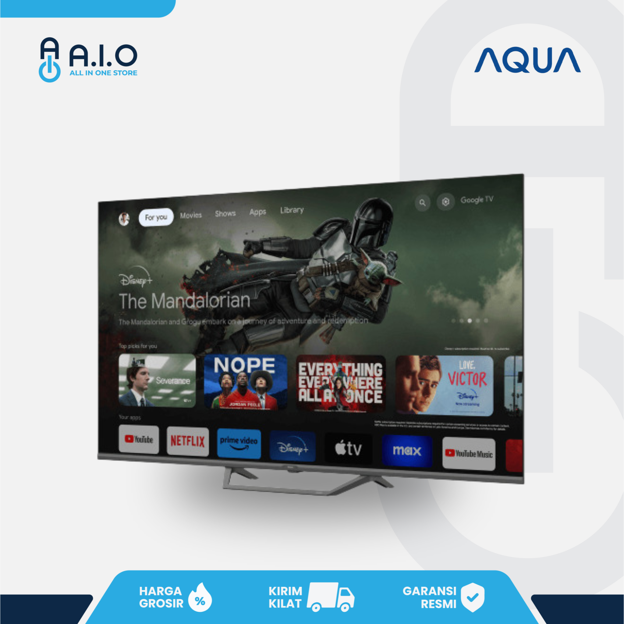 AQUA - TV GOOGLE 50" - AQT50S80EUX 3 AQUA - TV GOOGLE 50" - AQT50S80EUX - Gambar 2