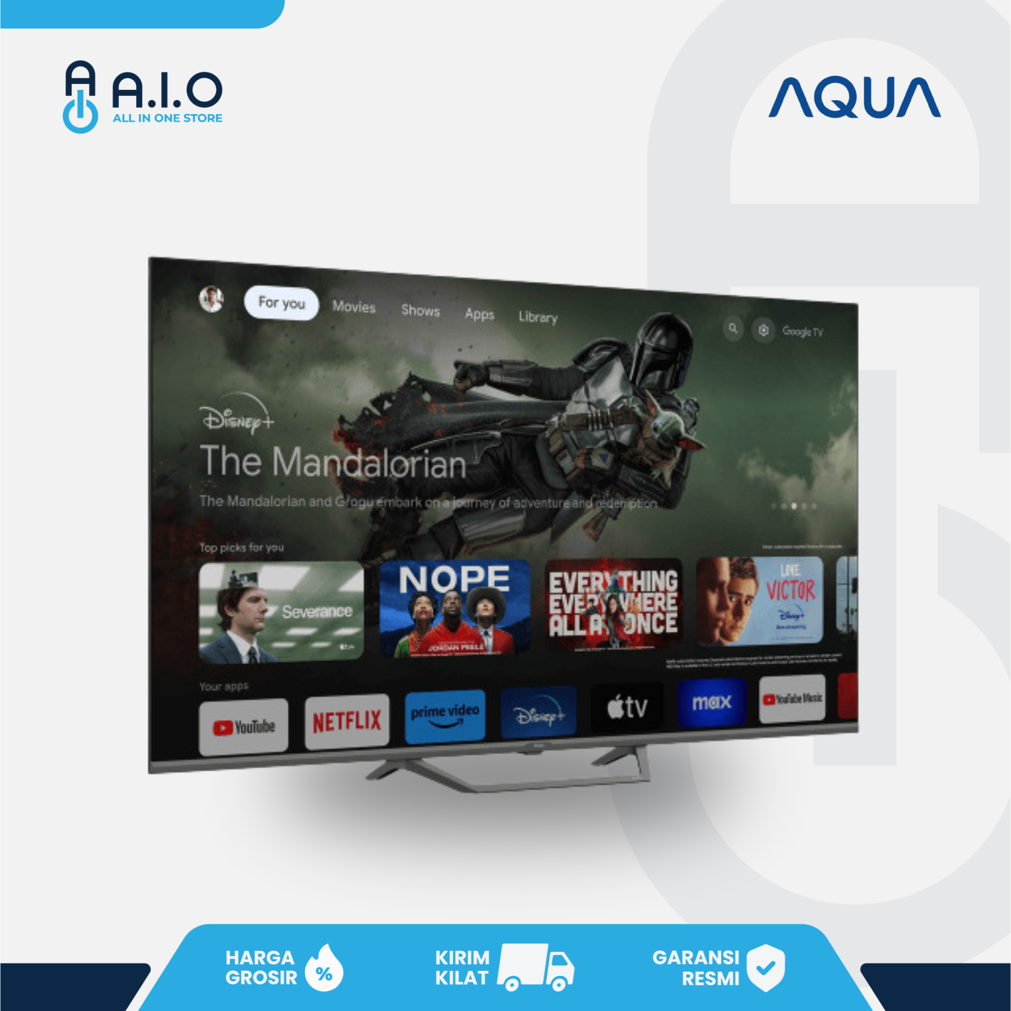AQUA - TV GOOGLE 50" - AQT50S80EUX 4 AQUA - TV GOOGLE 50" - AQT50S80EUX - Gambar 3