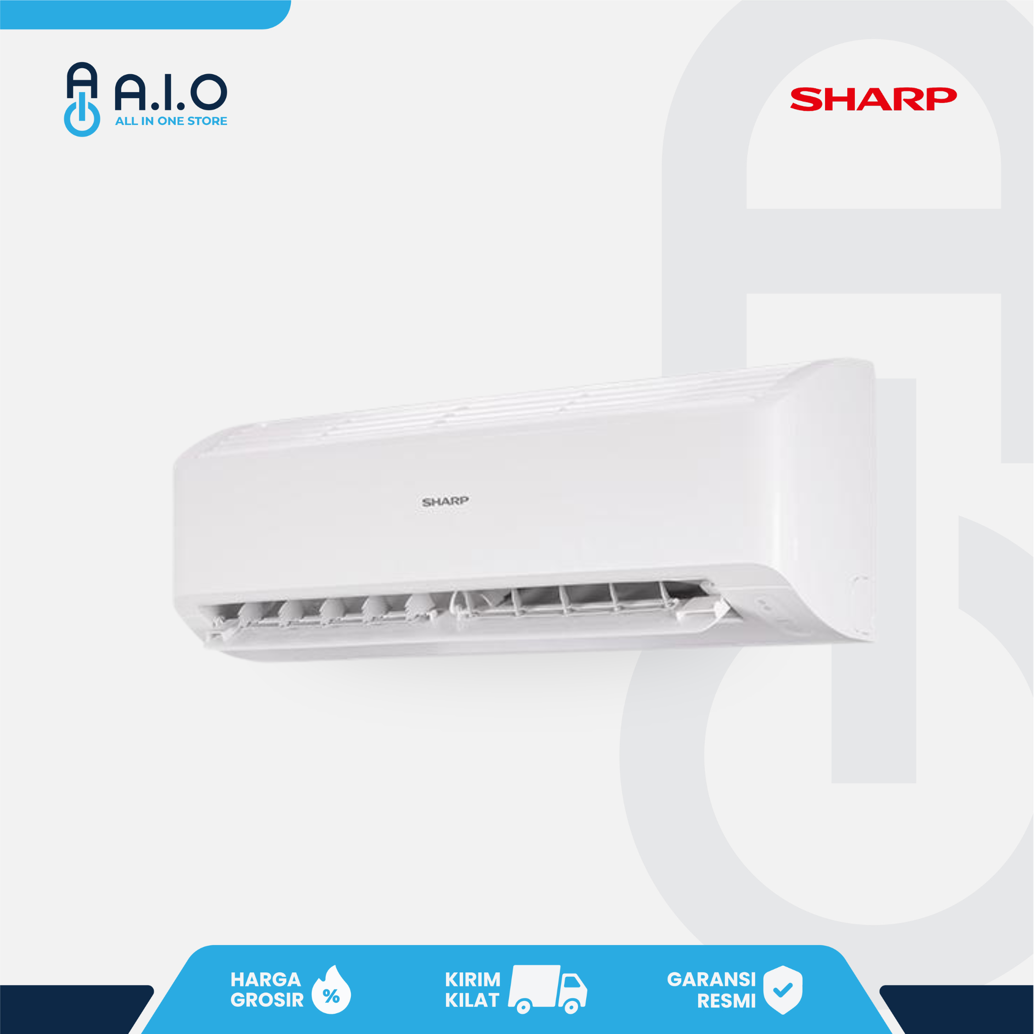 SHARP - AC SPLIT STANDARD 0.75 PK - AH-A7BEY 3 SHARP - AC SPLIT STANDARD 0.75 PK - AH-A7BEY - Gambar 2