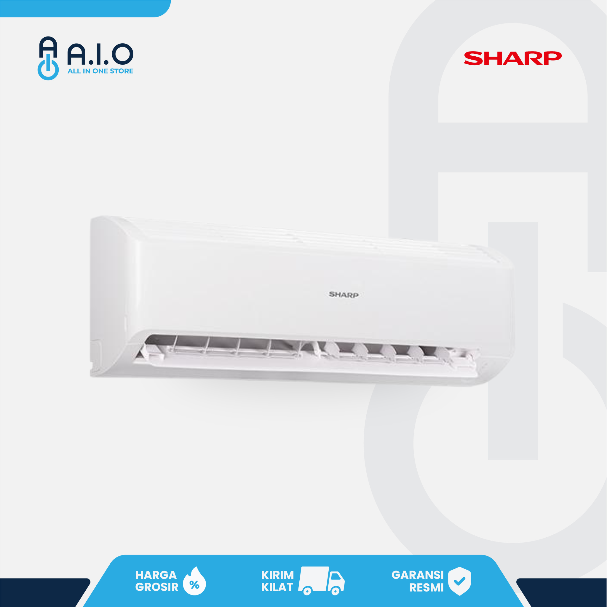 SHARP - AC SPLIT STANDARD 0.75 PK - AH-A7BEY 4 SHARP - AC SPLIT STANDARD 0.75 PK - AH-A7BEY - Gambar 3