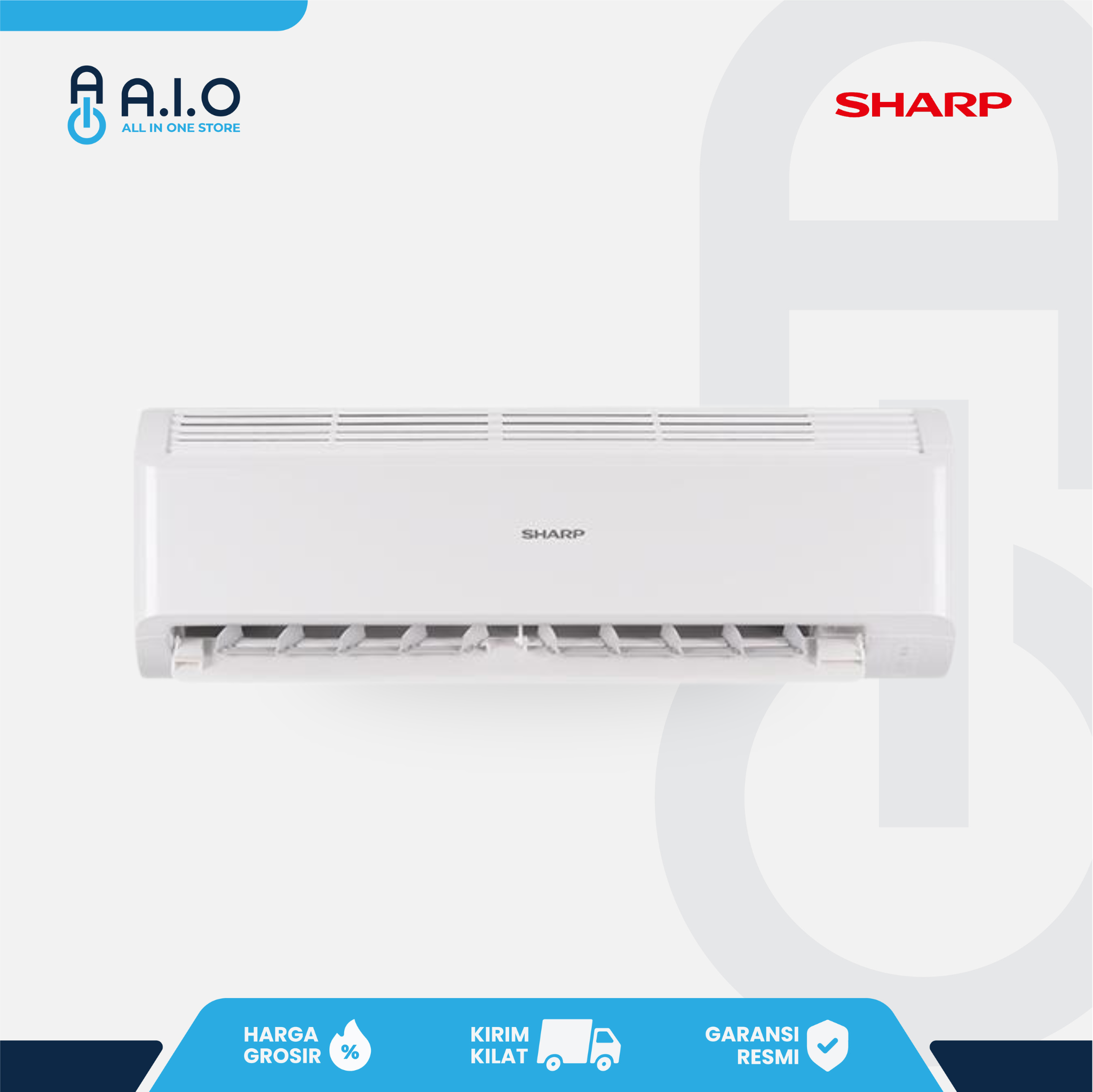 SHARP - AC SPLIT STANDARD 1 PK - AH A9BEY 1 AH A9BEY Front