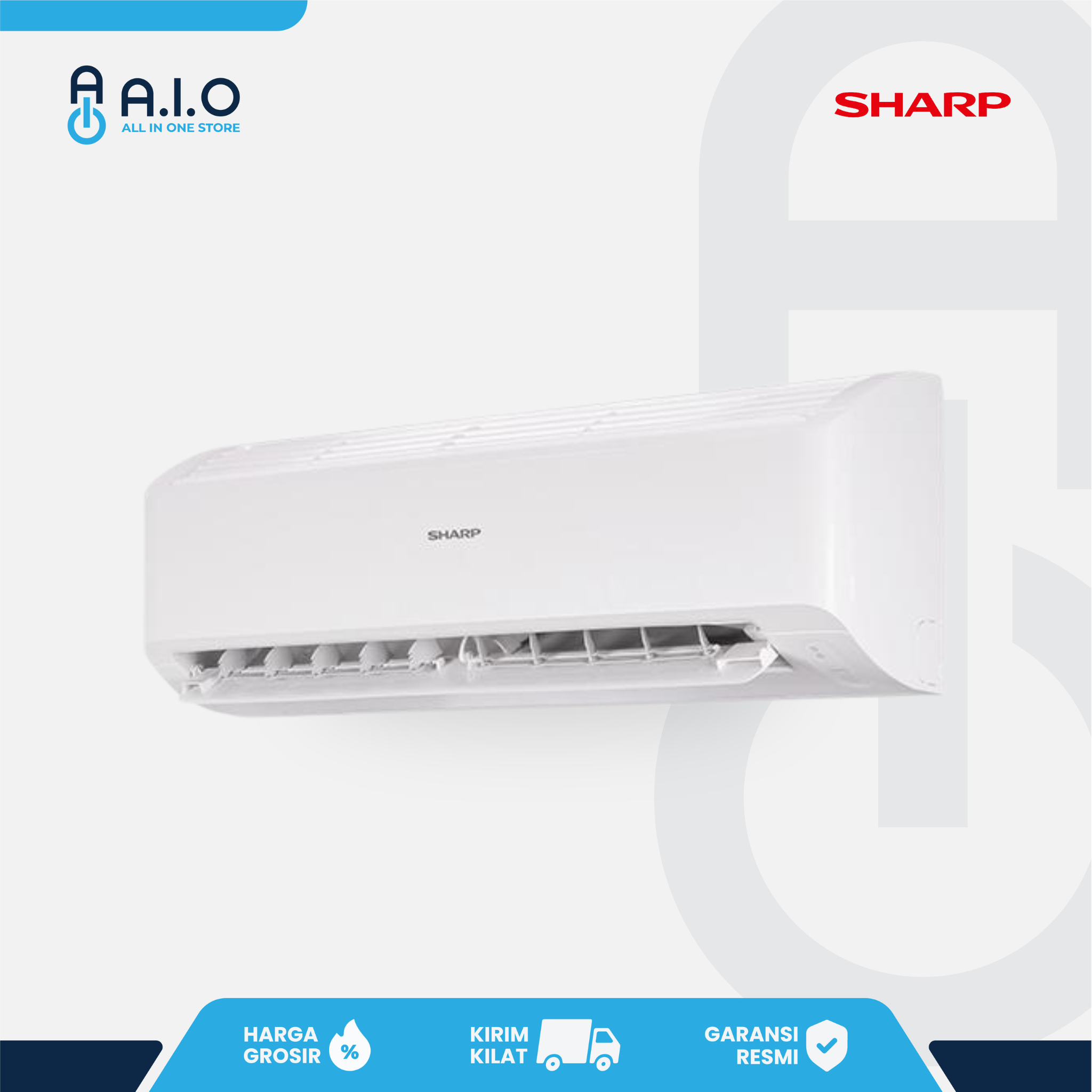 SHARP - AC SPLIT STANDARD 1 PK - AH A9BEY 3 SHARP - AC SPLIT STANDARD 1 PK - AH A9BEY - Gambar 2