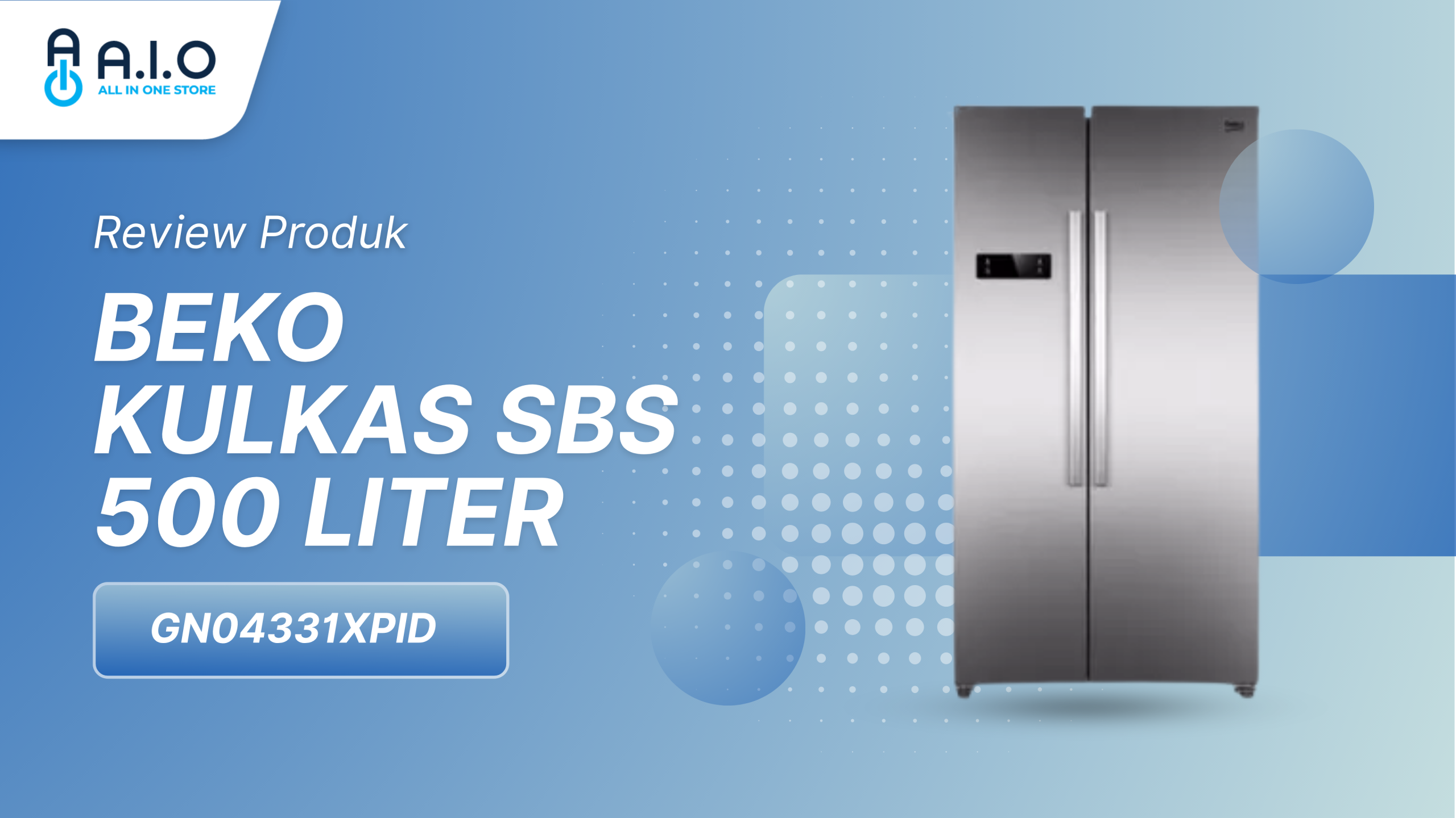BEKO KULKAS SBS 500 LITER GN04331XPID