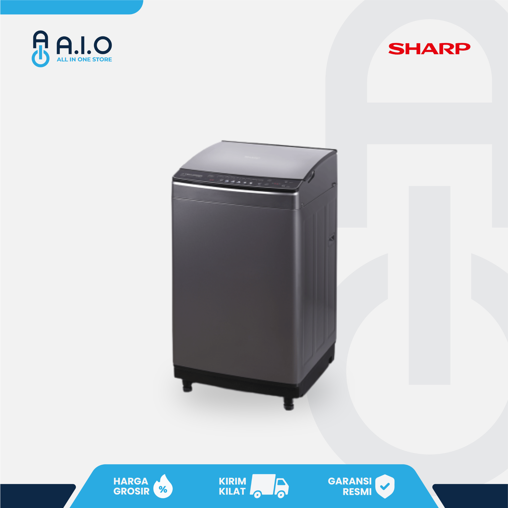 SHARP - MESIN CUCI TOP LOADING 11.5 KG - ES M1150XT SM 3 SHARP - MESIN CUCI TOP LOADING 11.5 KG - ES M1150XT SM - Gambar 2