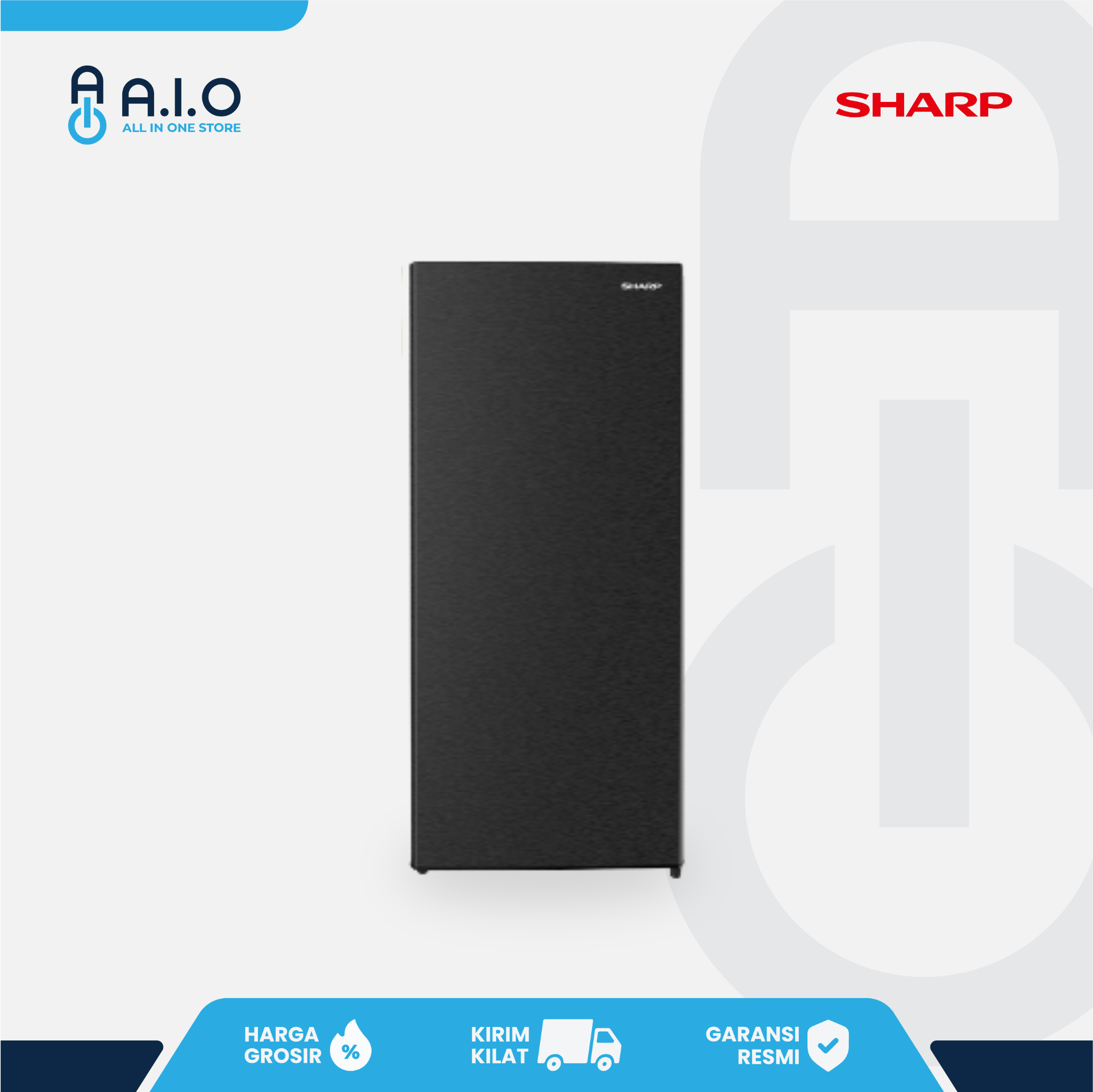 SHARP - KULKAS FREEZER 6 RAK 158 L - FJ M186A HS 1 FJ-M186A-HS