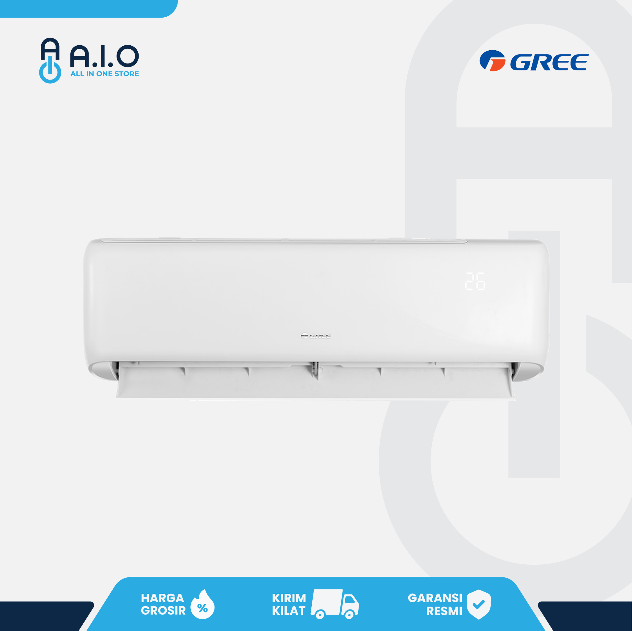 GREE - AC SPLIT STANDARD 0.75 PK - GWC 07N1A 1 GWC 07N1A Front 1
