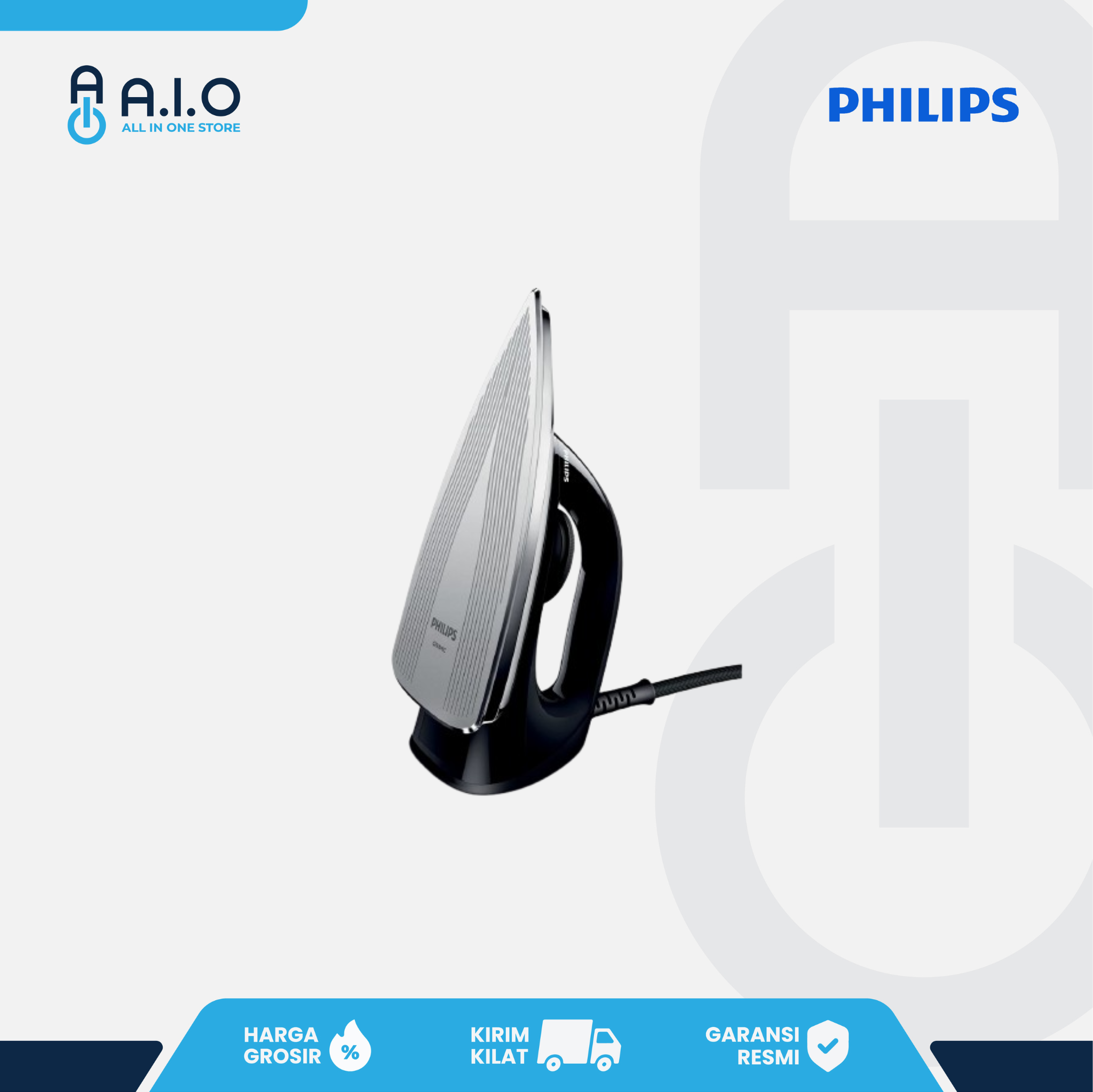 PHILIPS - SETRIKA (BLACK) - HD1173/80 3 PHILIPS - SETRIKA (BLACK) - HD1173/80 - Gambar 2