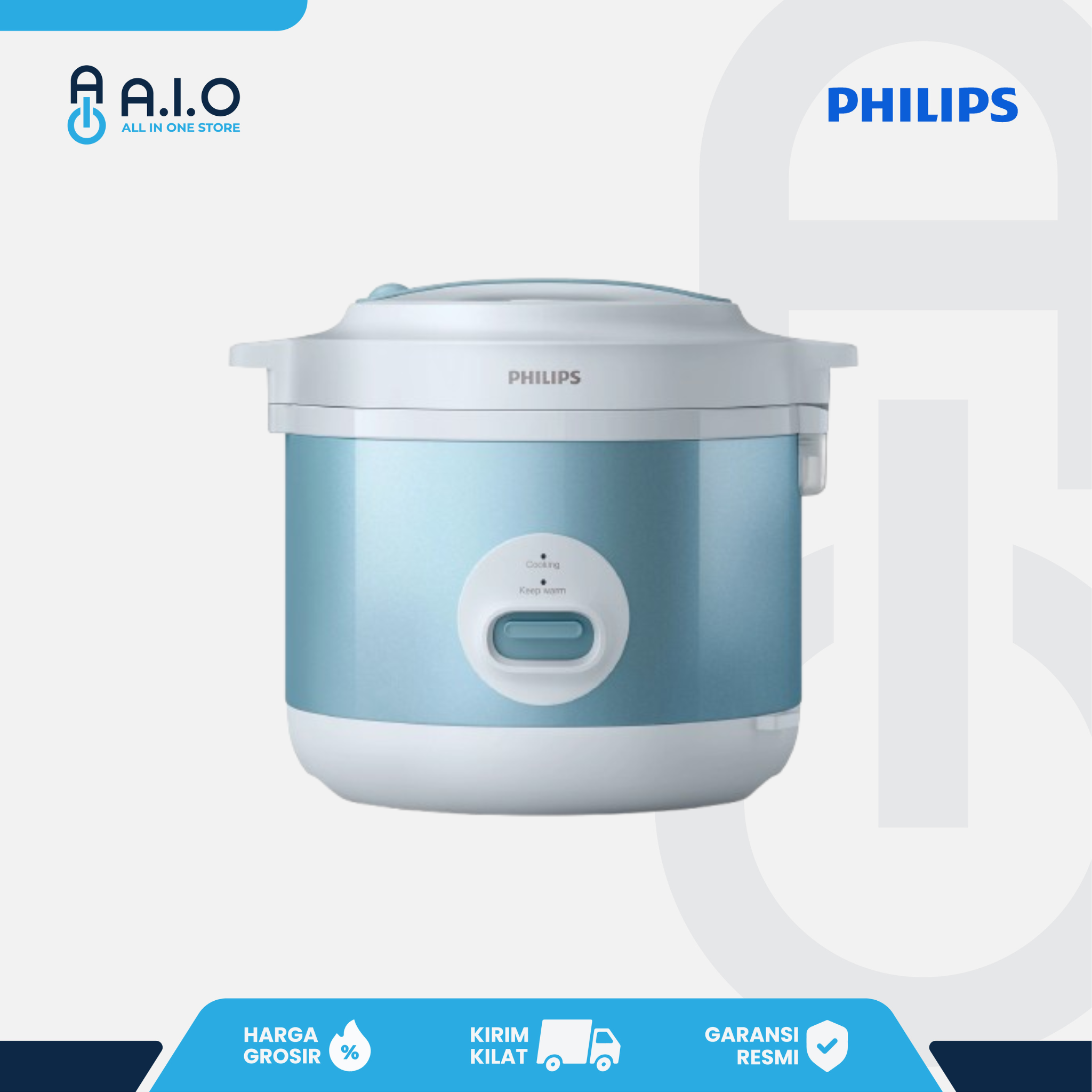 PHILIPS - RICE COOKER 1.8 L - HD3003/32 1 HD3003 32 Front