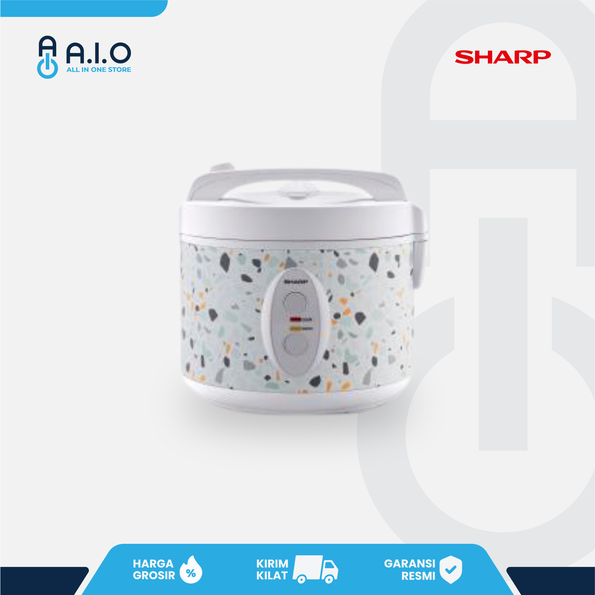 SHARP - RICE COOKER 1.8 L - KS G18MP WT 1 KS G18MP WT Front