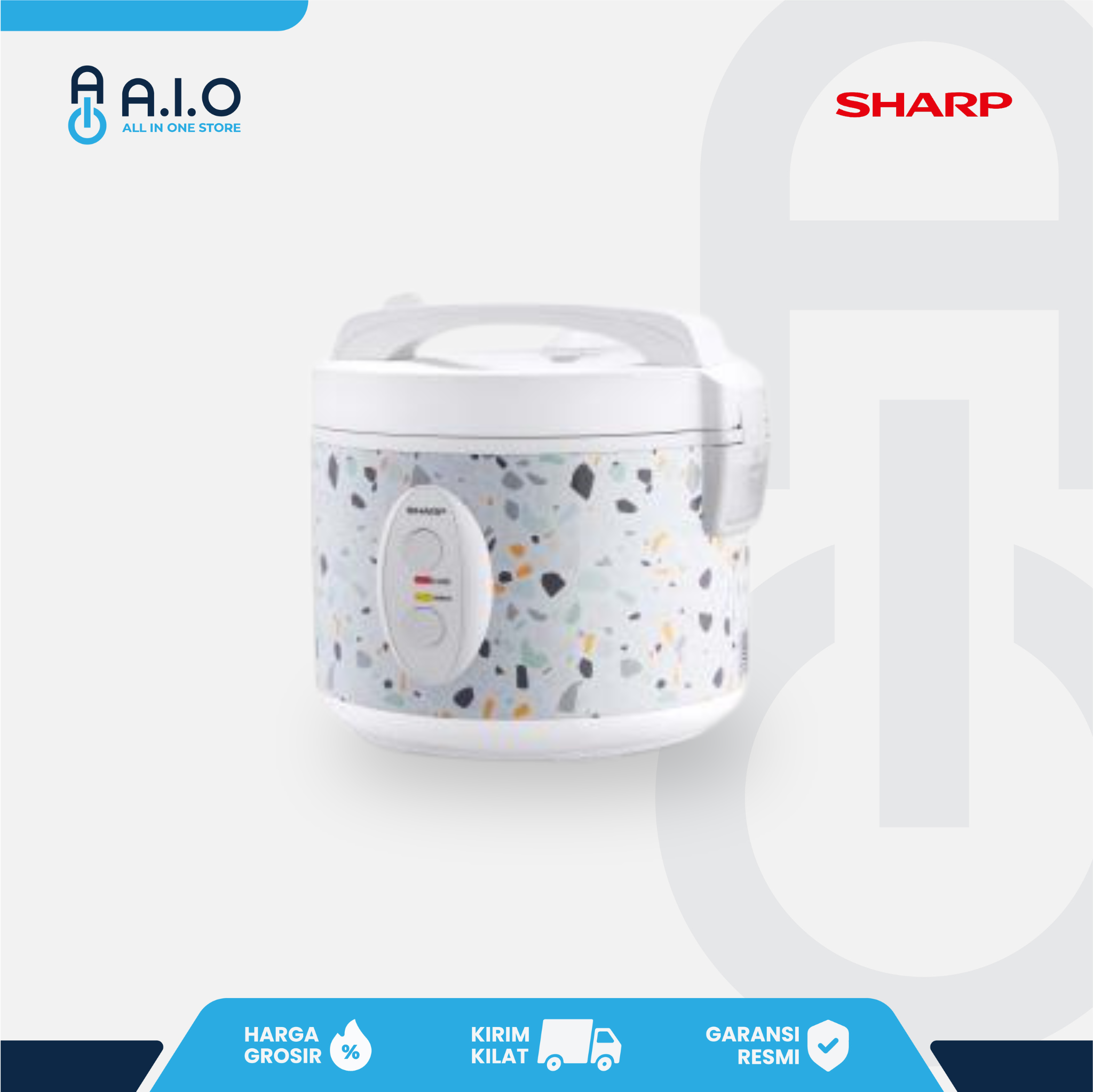 SHARP - RICE COOKER 1.8 L - KS G18MP WT 3 SHARP - RICE COOKER 1.8 L - KS G18MP WT - Gambar 2