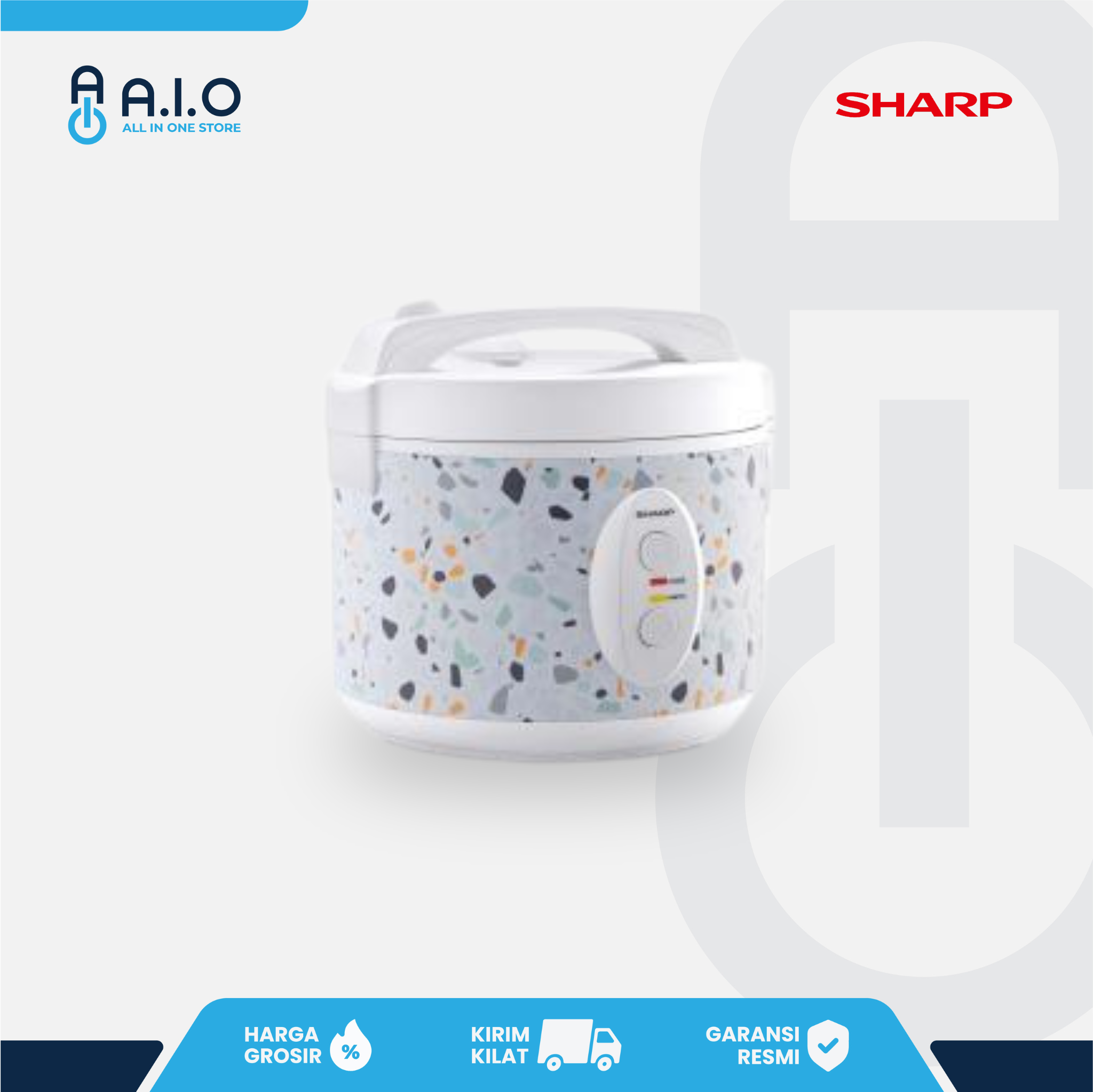 SHARP - RICE COOKER 1.8 L - KS G18MP WT 4 SHARP - RICE COOKER 1.8 L - KS G18MP WT - Gambar 3