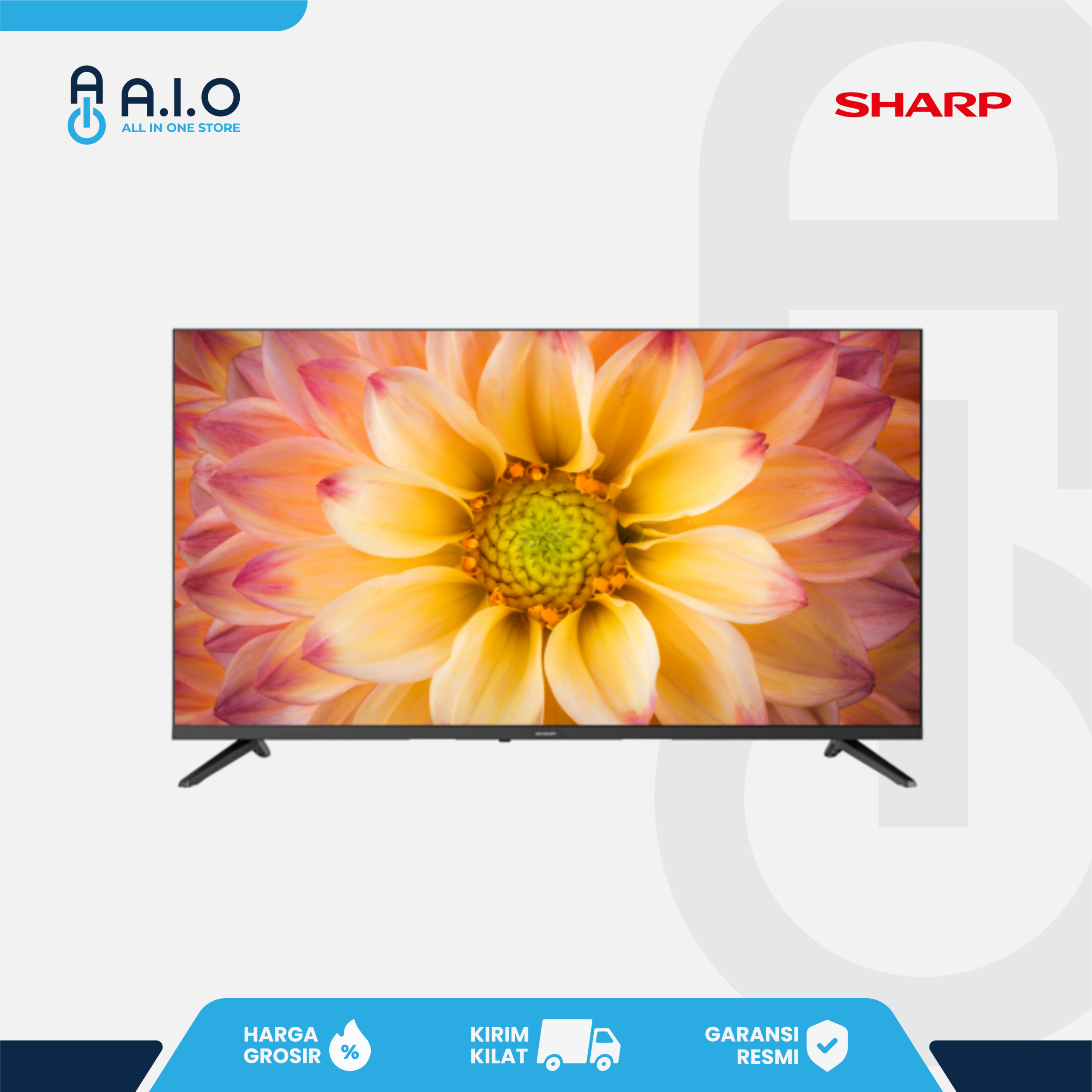 SHARP - TV GOOGLE 43 " - 2T C43GH3000I 1 SHARP TV 2T C43GH3000I Depan scaled