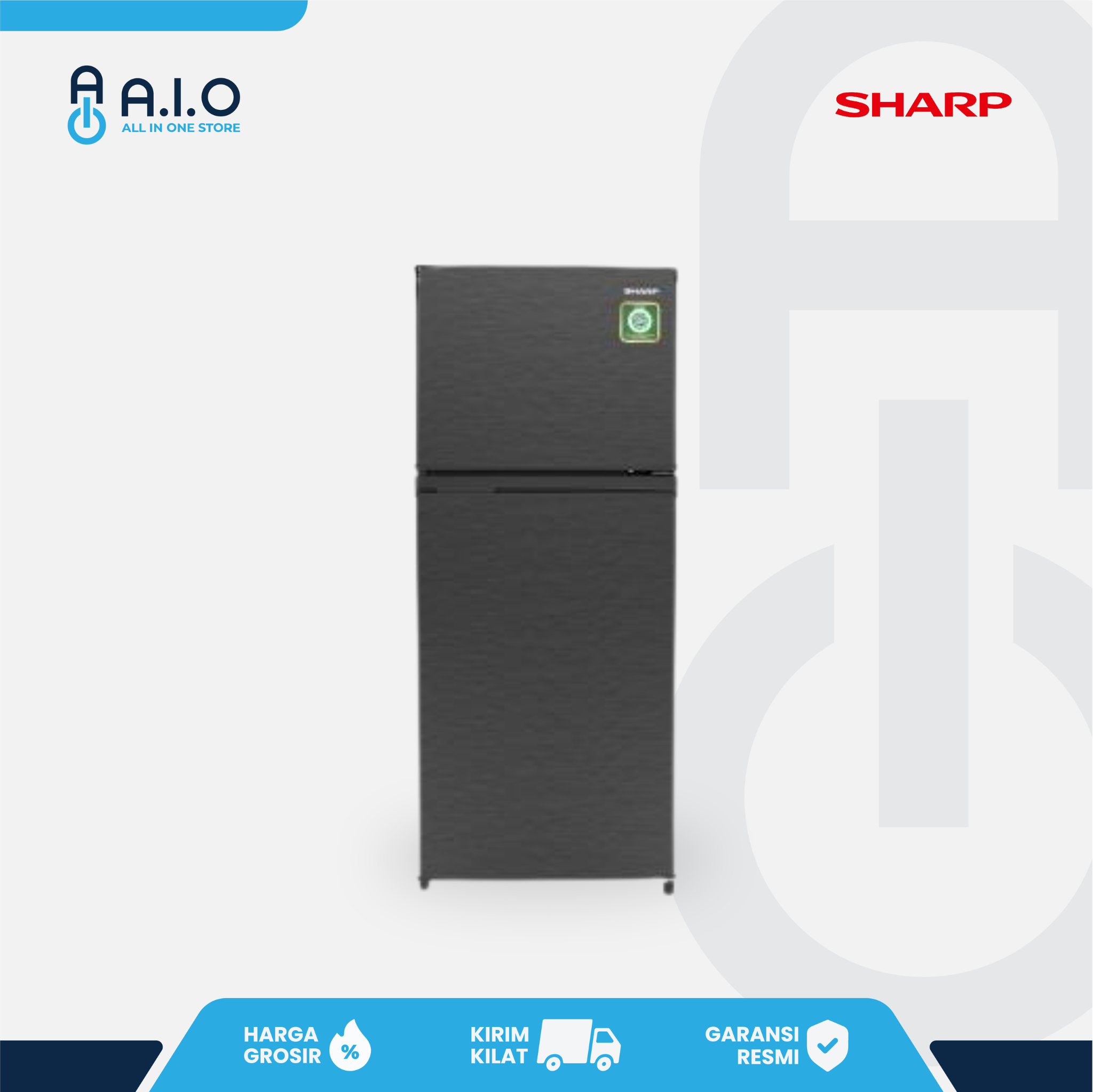 SHARP - KULKAS 2 PINTU 172 L - SJ 195MN HS 1 SJ 195MN HS Front