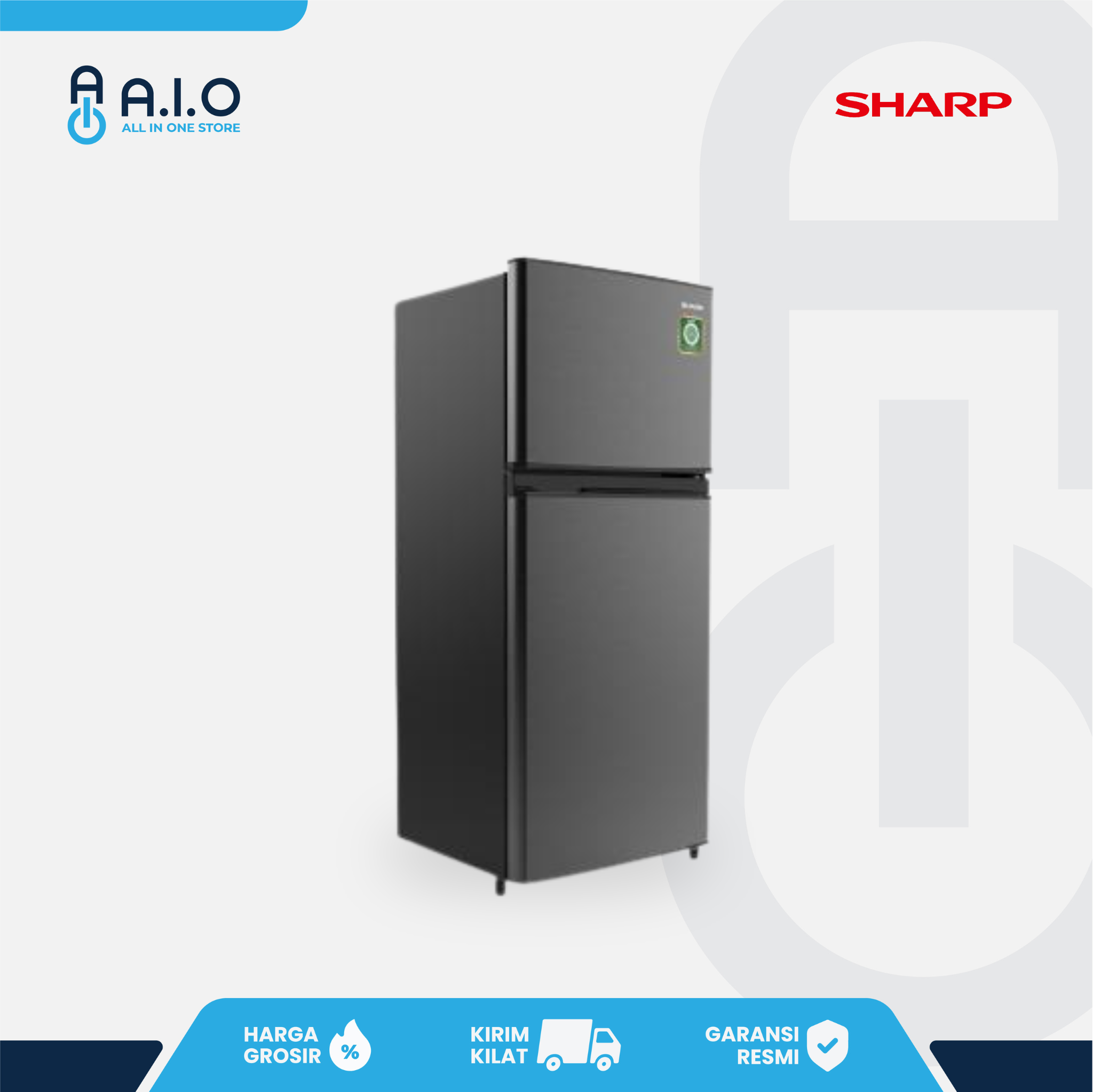 SHARP - KULKAS 2 PINTU 172 L - SJ 195MN HS 4 SHARP - KULKAS 2 PINTU 172 L - SJ 195MN HS - Gambar 3