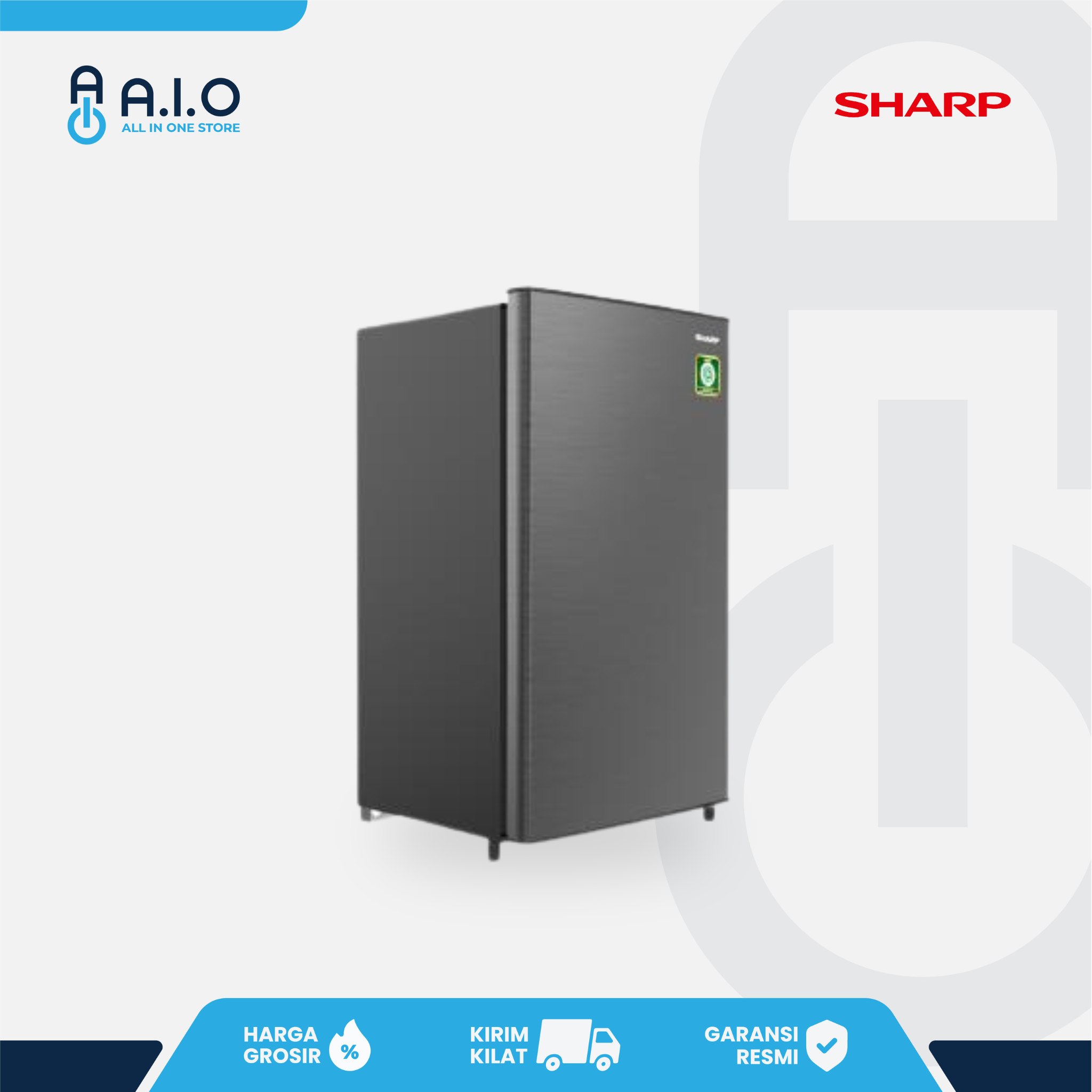 SHARP - KULKAS 1 PINTU 128 L - SJ N162N HS 4 SHARP - KULKAS 1 PINTU 128 L - SJ N162N HS - Gambar 3