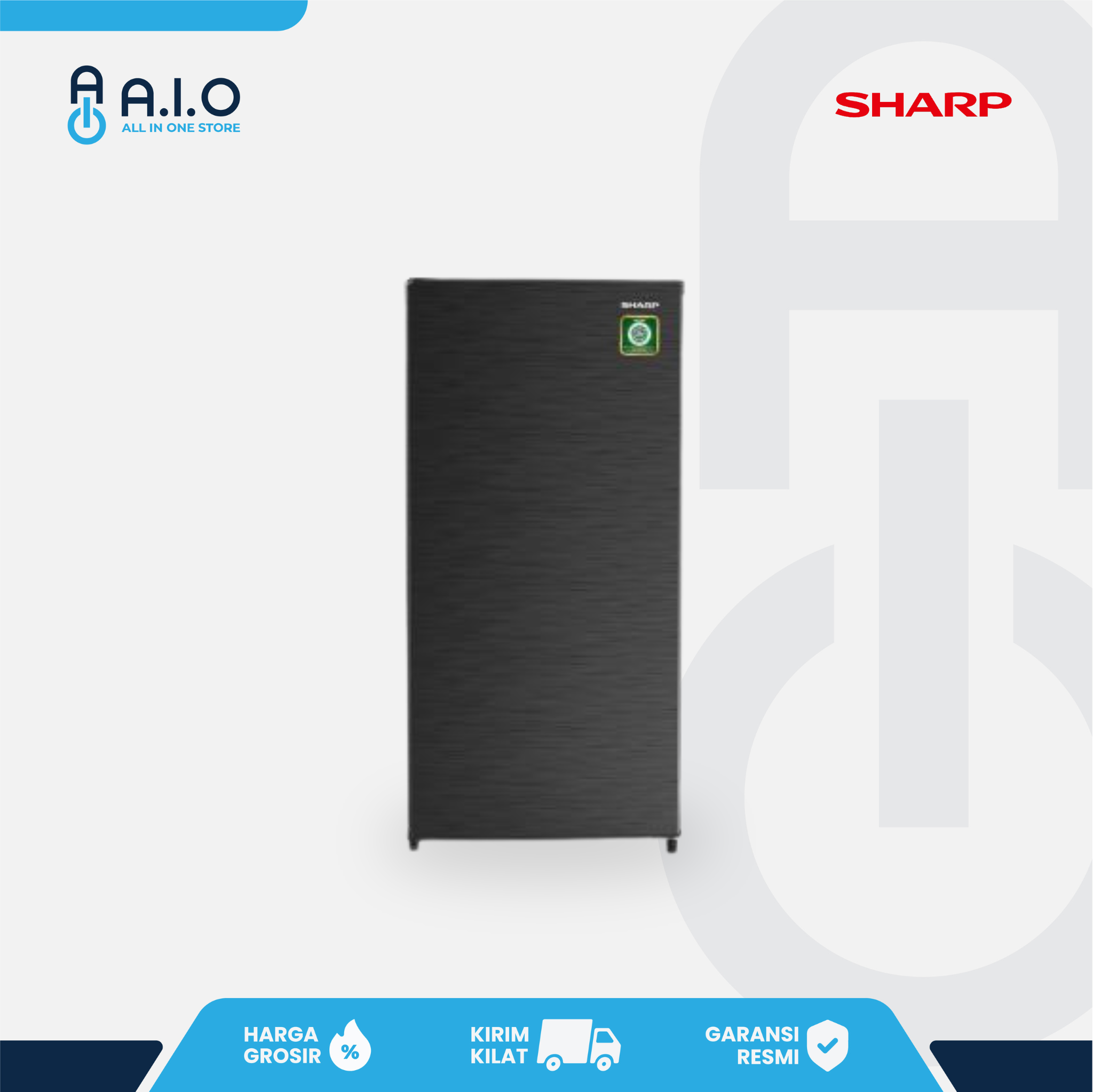 SHARP - KULKAS 1 PINTU - SJ N182N HS 1 SJ N182N HS Front