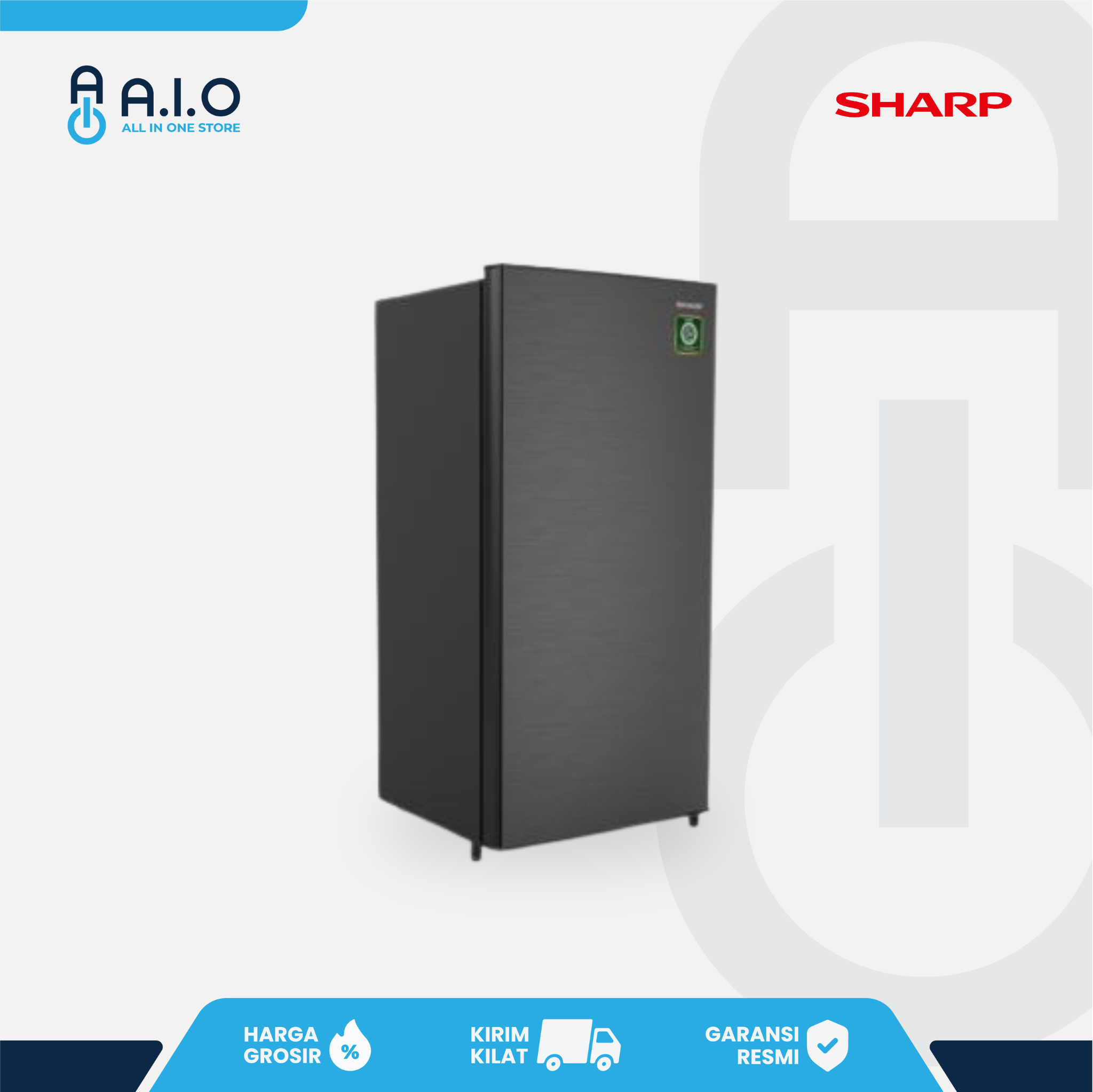 SHARP - KULKAS 1 PINTU - SJ N182N HS 4 SHARP - KULKAS 1 PINTU - SJ N182N HS - Gambar 3