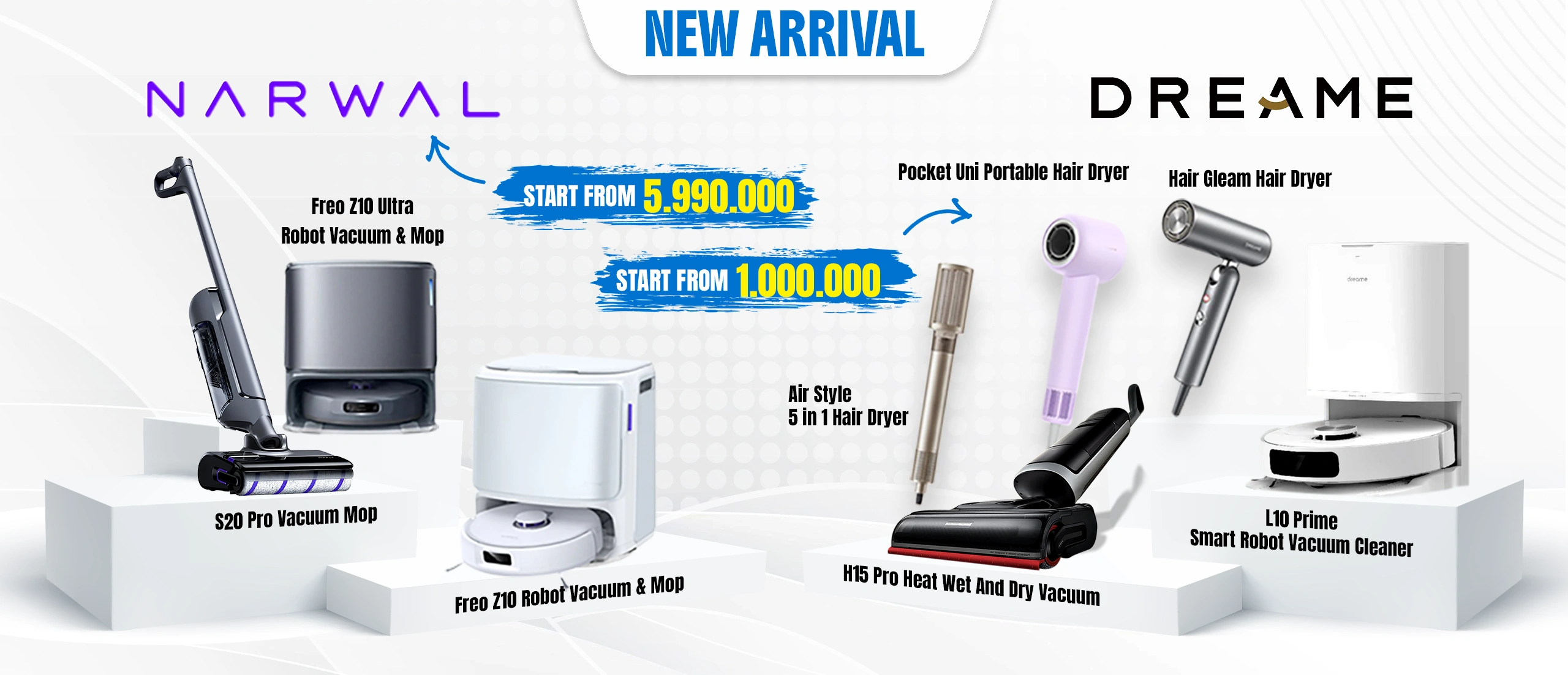 WEB BANNER NEW ARRIVAL NARWAL DREAME