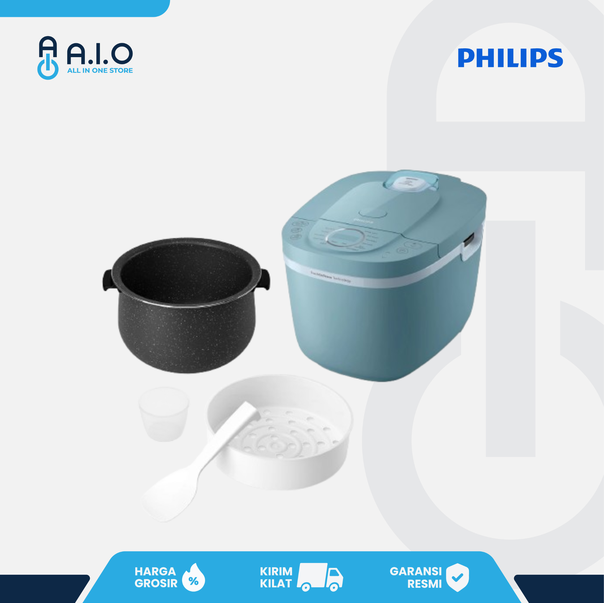PHILIPS - RICE COOKER 1.8 L - HD4716/33 4 PHILIPS - RICE COOKER 1.8 L - HD4716/33 - Gambar 3