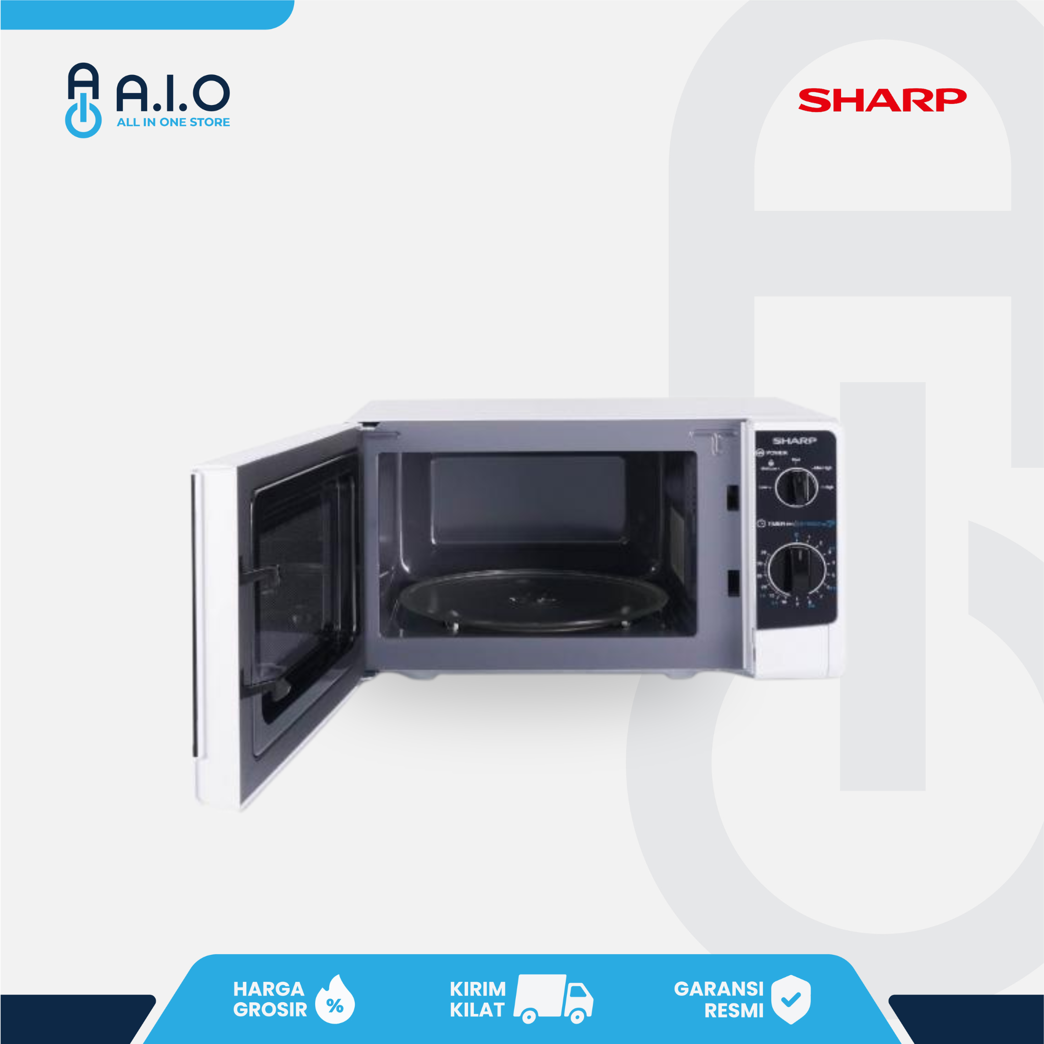 SHARP - MICROWAVE - R 220MA WH 5 SHARP - MICROWAVE - R 220MA WH - Gambar 4