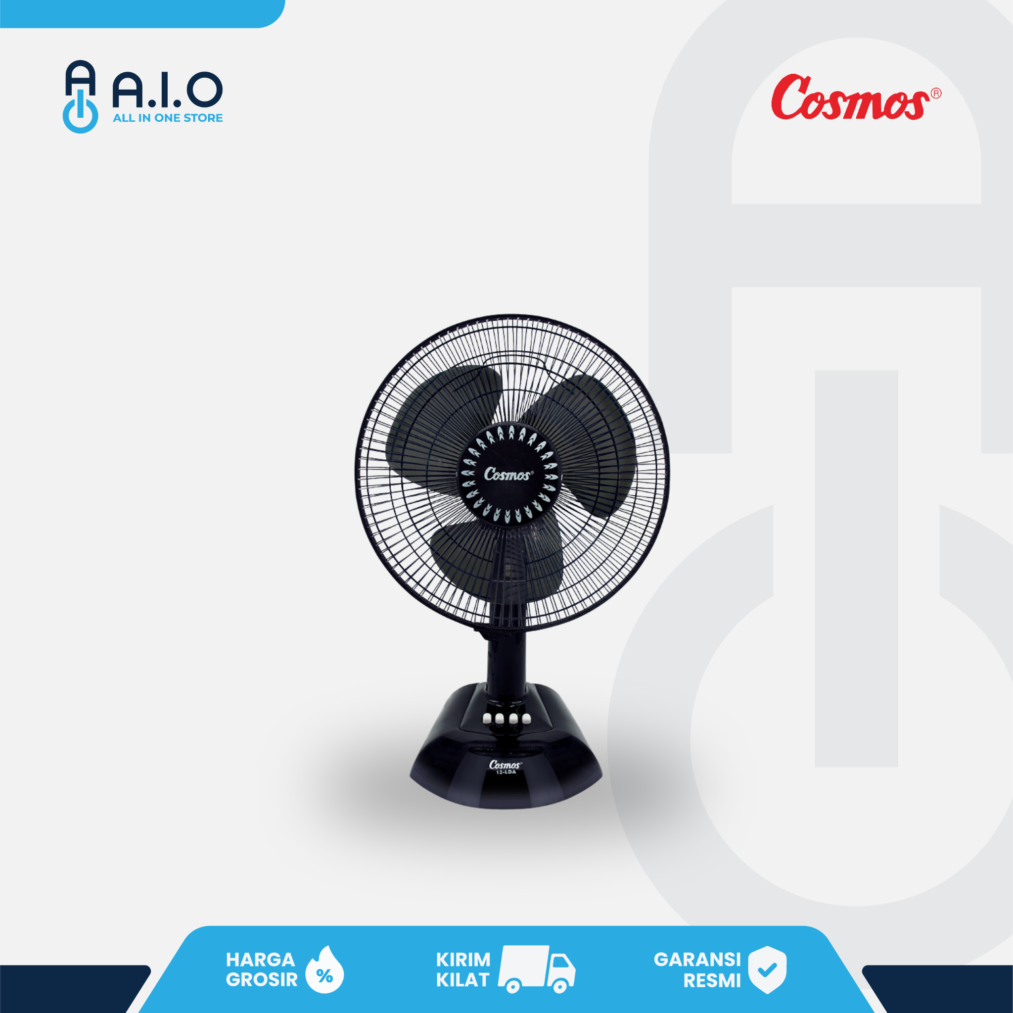 COSMOS - KIPAS ANGIN MEJA - 12 LDA