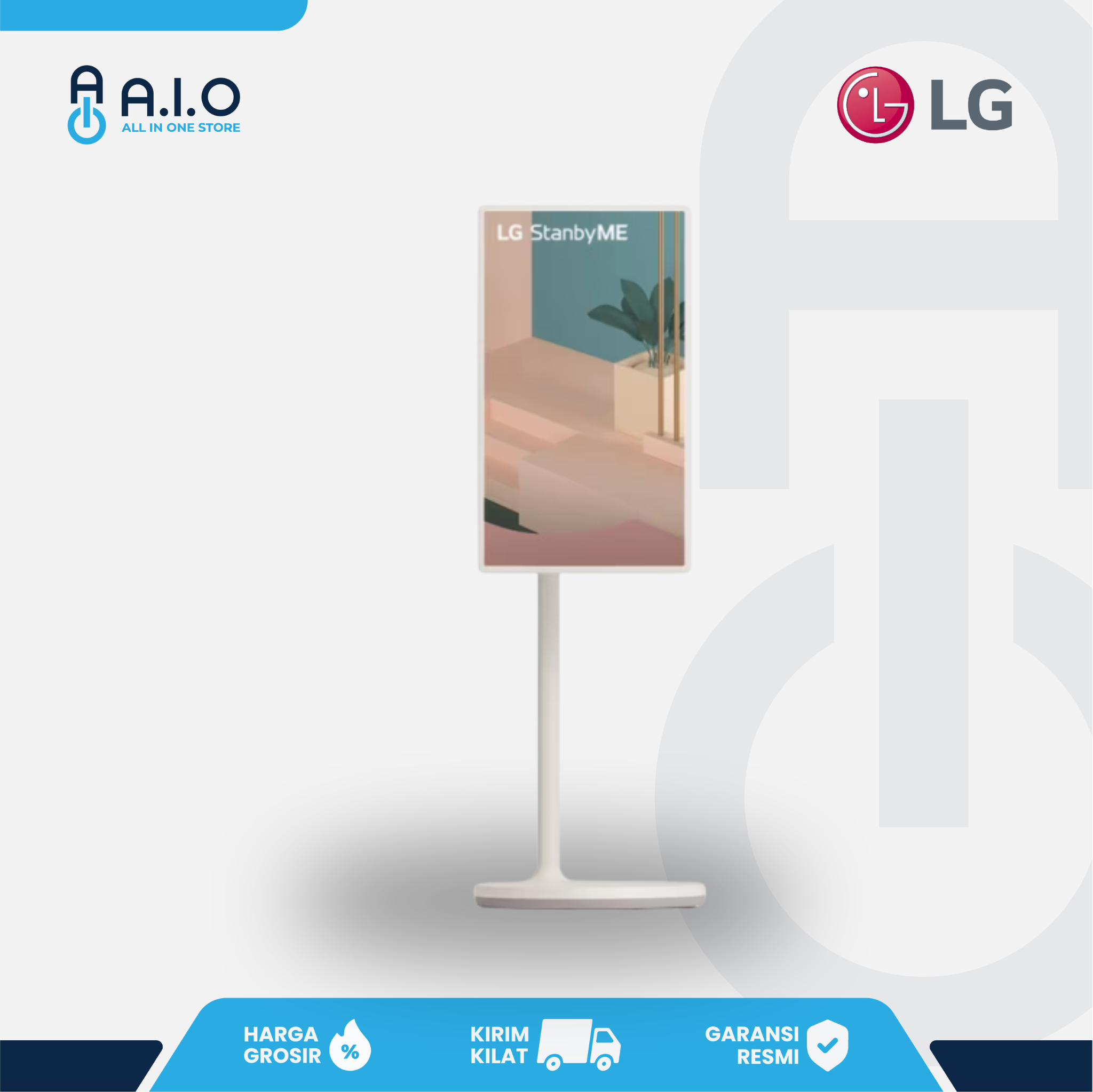 LG - TV SMART PORTABLE 27" - 27ART10AKPL