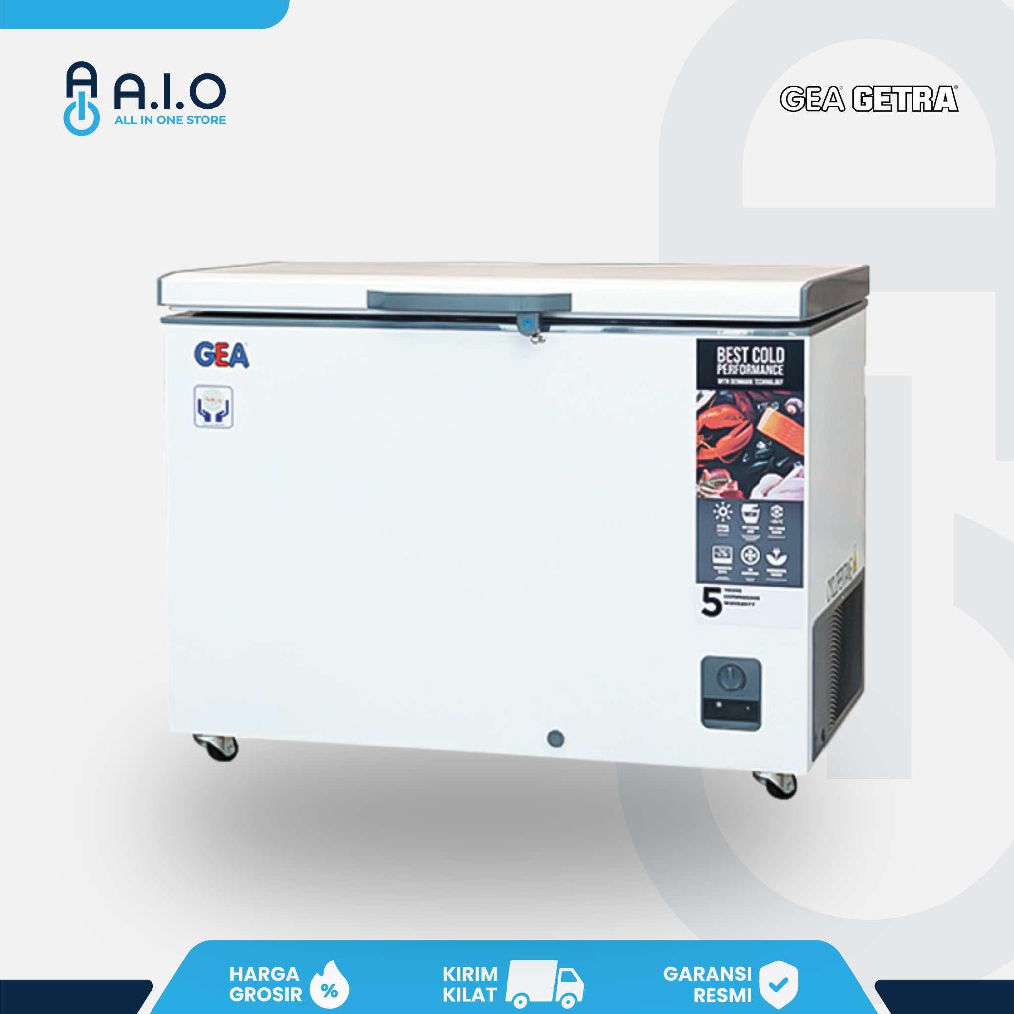 GEA - CHEST FREEZER 1 PINTU 300 L - AB 318R