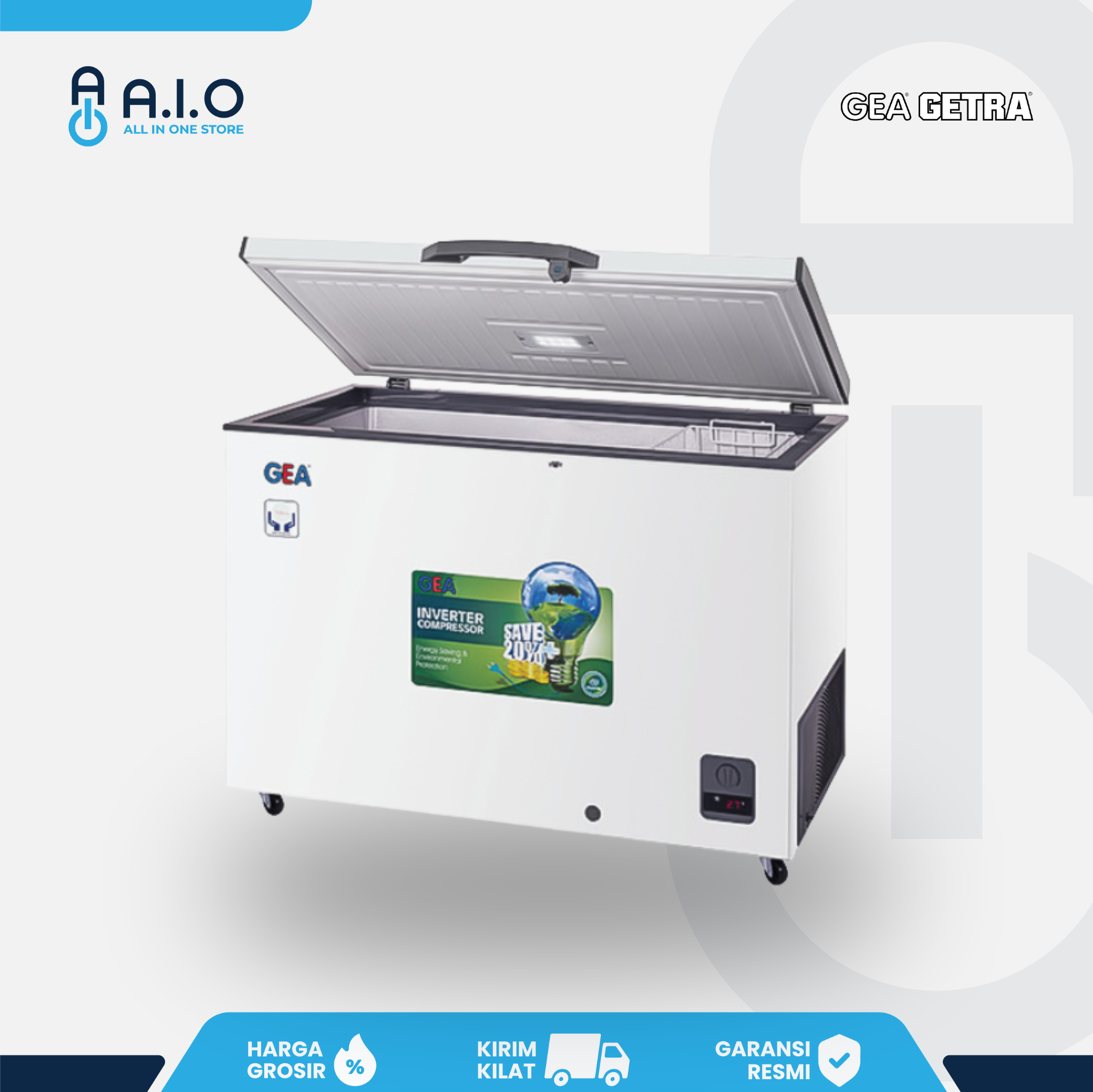 GEA - CHEST FREEZER 1 PINTU 318 L - AB 320ITR