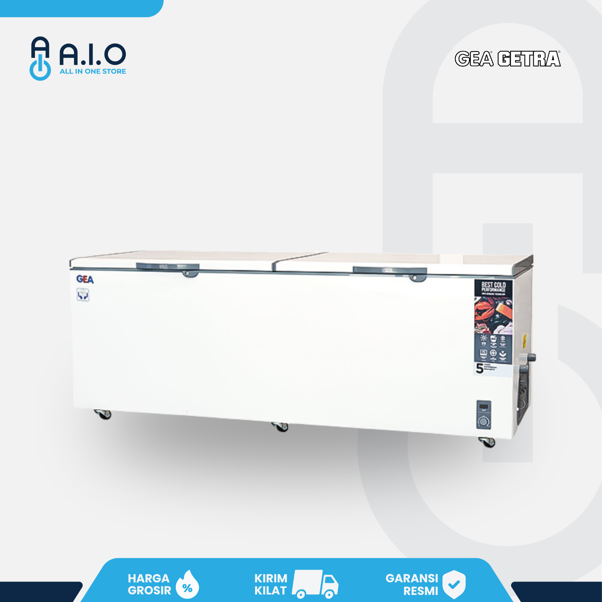 GEA - CHEST FREEZER 2 PINTU 900 L - AB 900TX